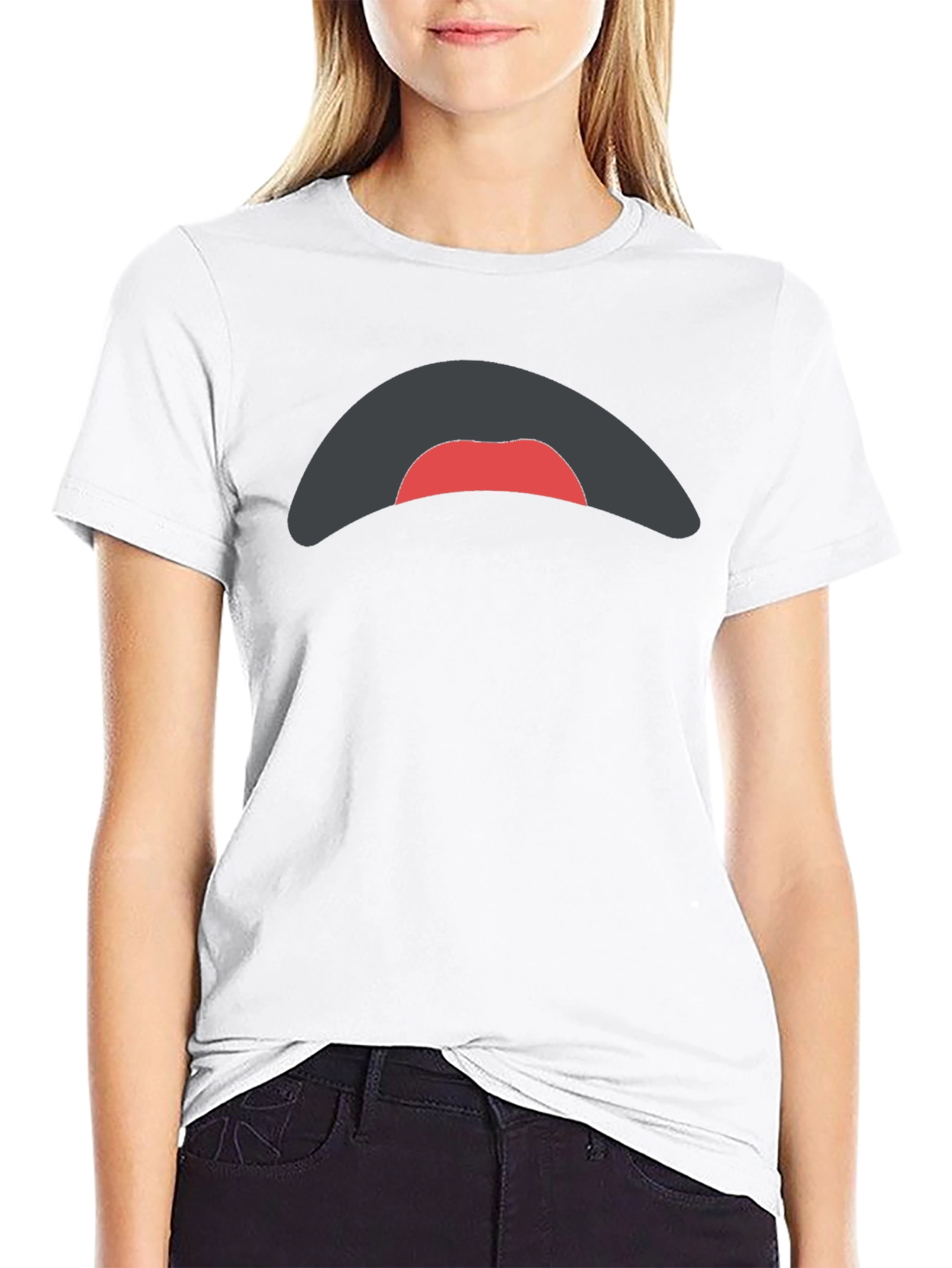 Mood Face Tee - Black Graphic T-Shirt