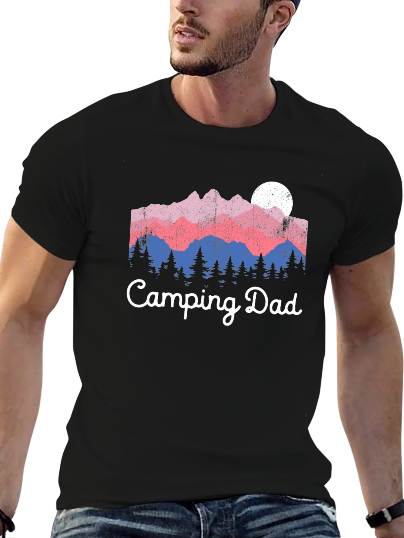 Camping Dad Graphic T-Shirt - Outdoor Adventure Tee