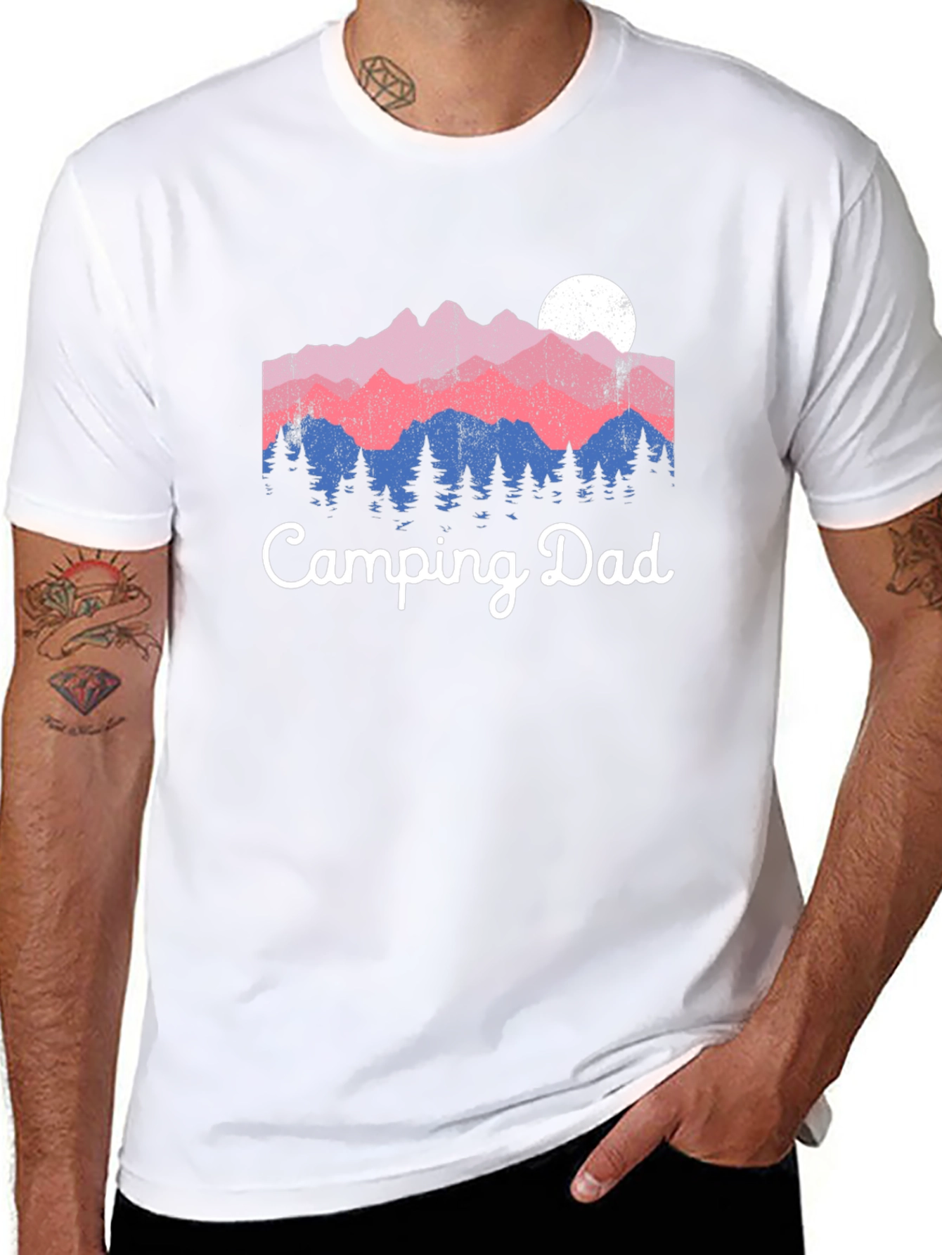 Camping Dad Graphic T-Shirt - Outdoor Adventure Tee