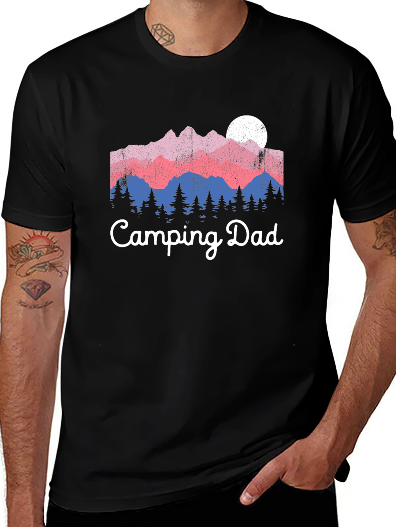 Camping Dad Graphic T-Shirt - Outdoor Adventure Tee