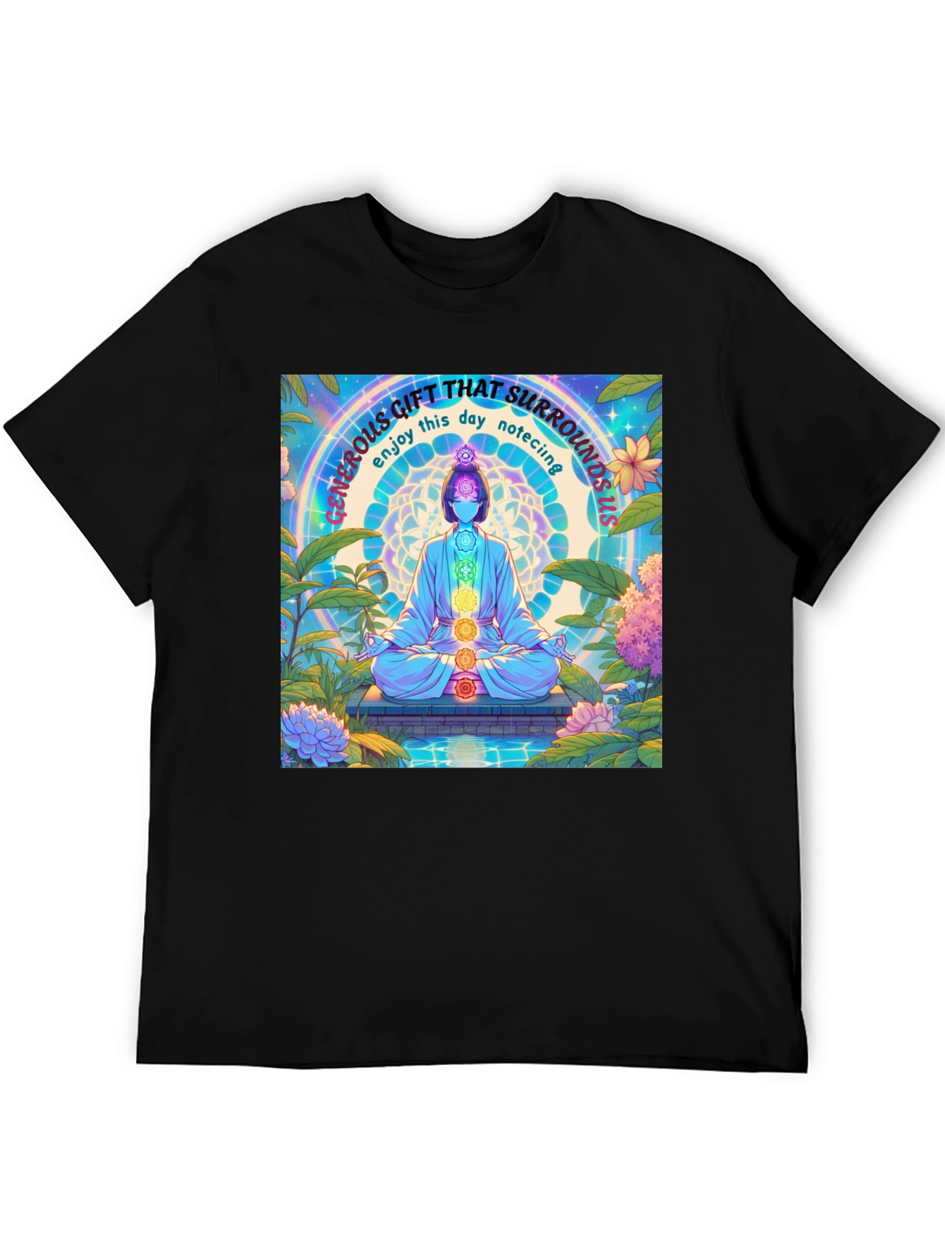 Mindfulness Chakra T-Shirt - Generous Gift Design