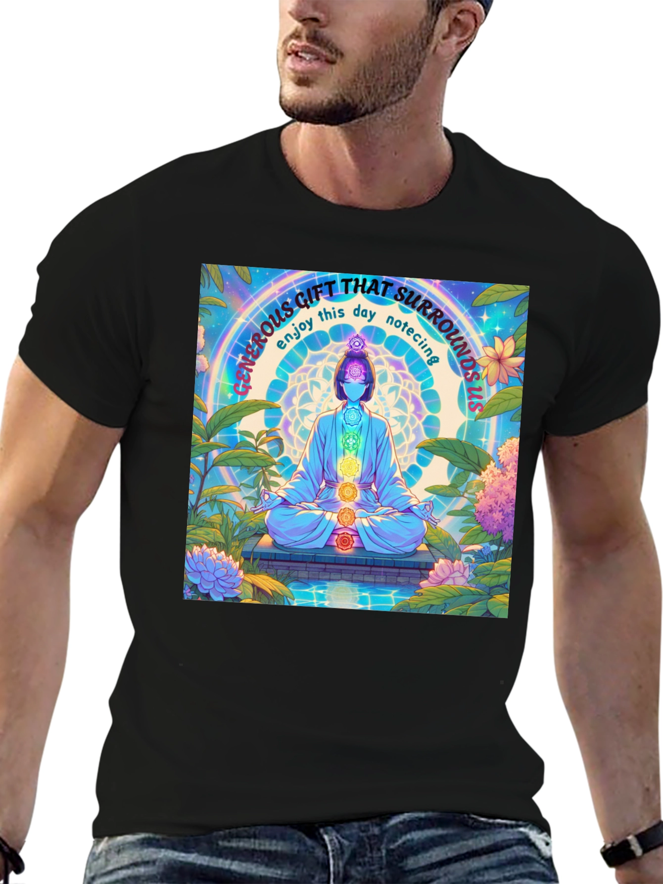 Mindfulness Chakra T-Shirt - Generous Gift Design
