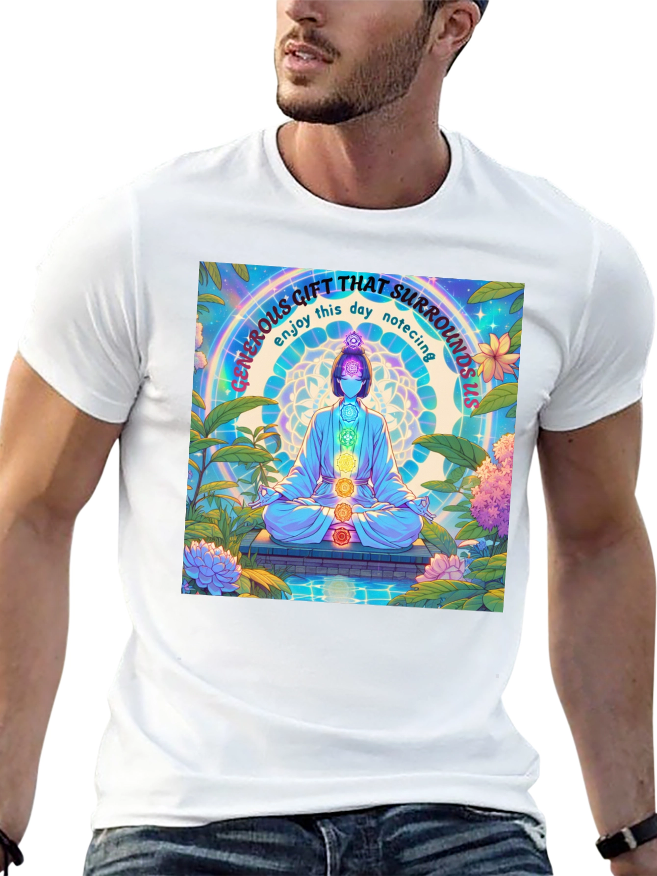 Mindfulness Chakra T-Shirt - Generous Gift Design
