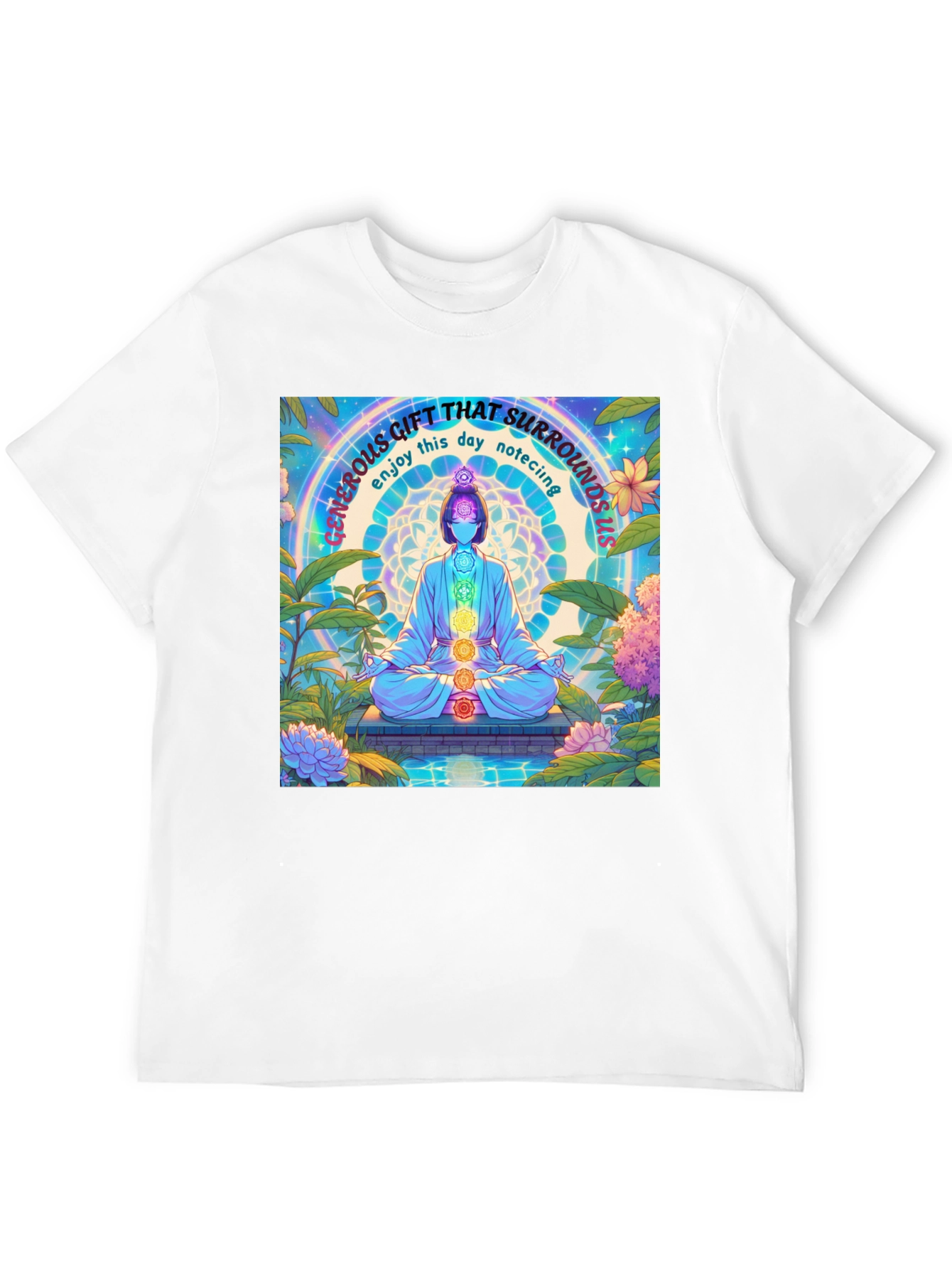 Mindfulness Chakra T-Shirt - Generous Gift Design