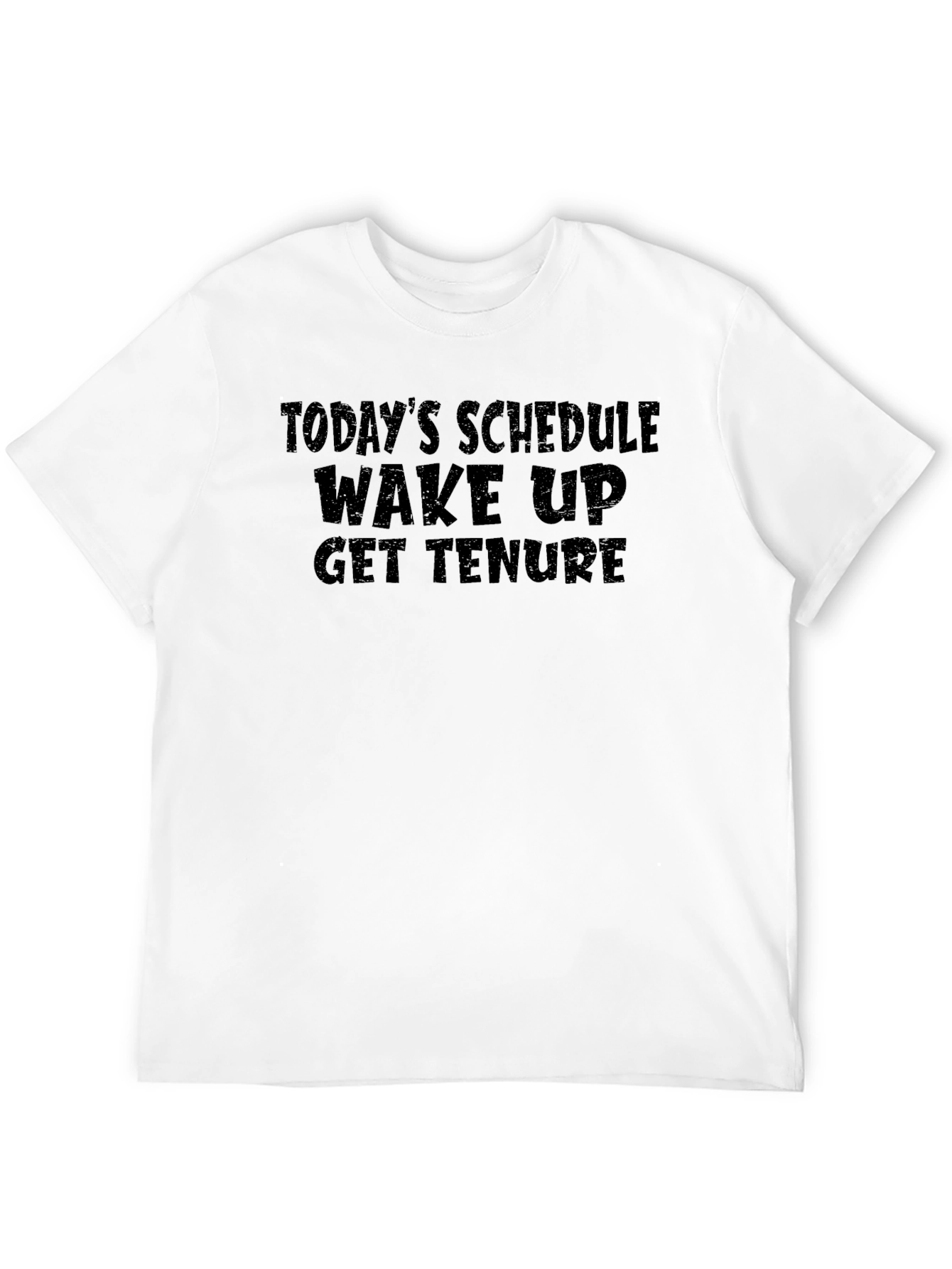 Todays Schedule T-Shirt - Wake Up Get Tenure