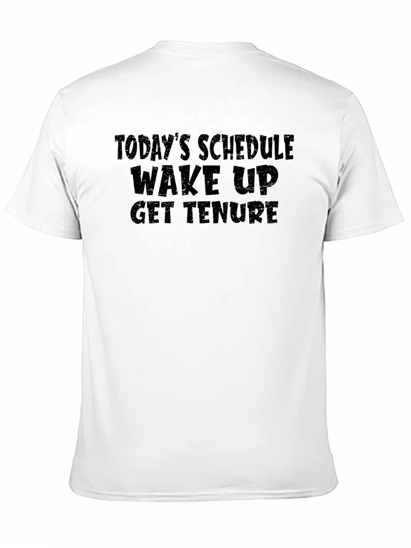 Todays Schedule T-Shirt - Wake Up Get Tenure