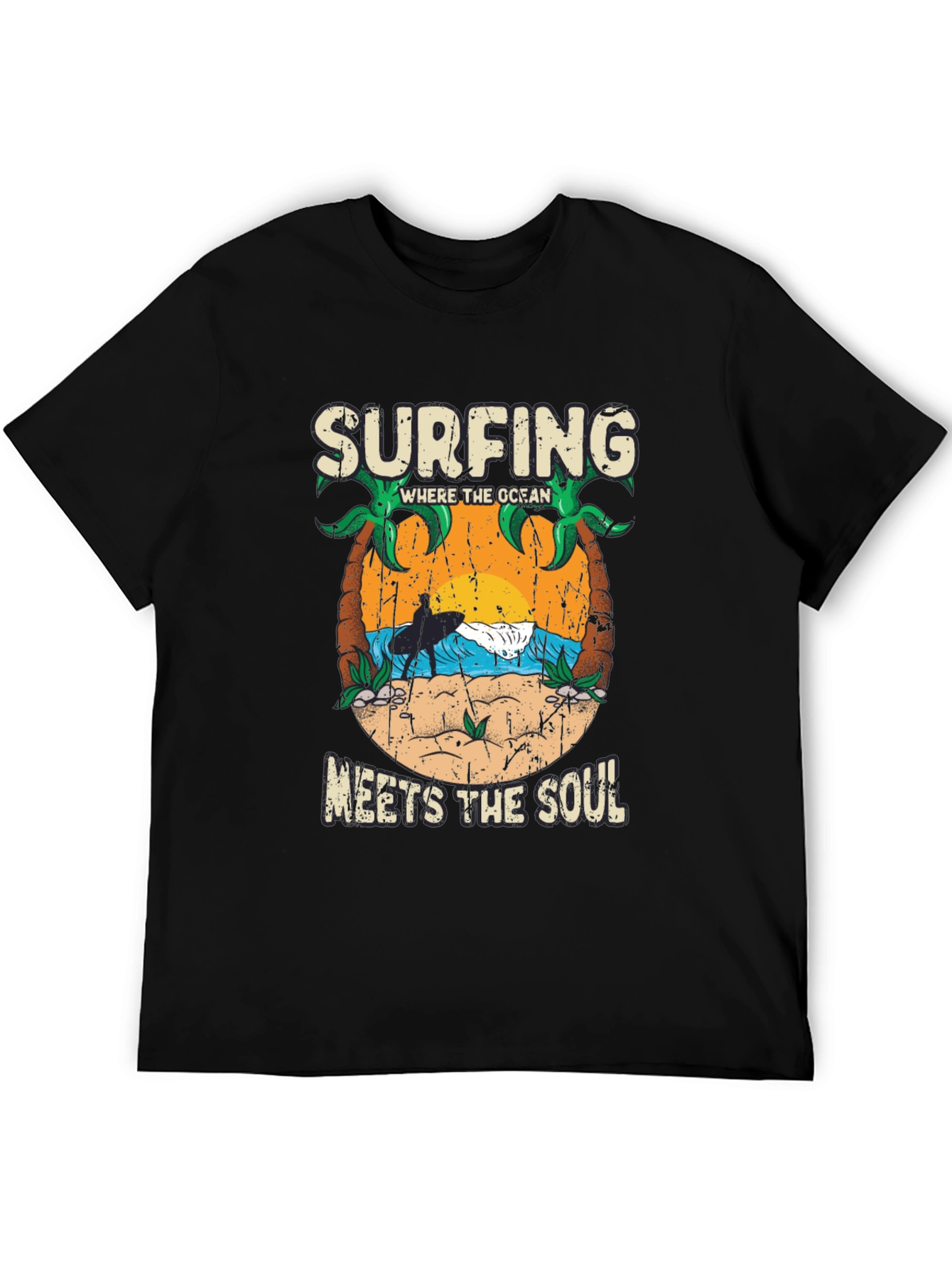 Surfing Where the Ocean Meets the Soul Tee