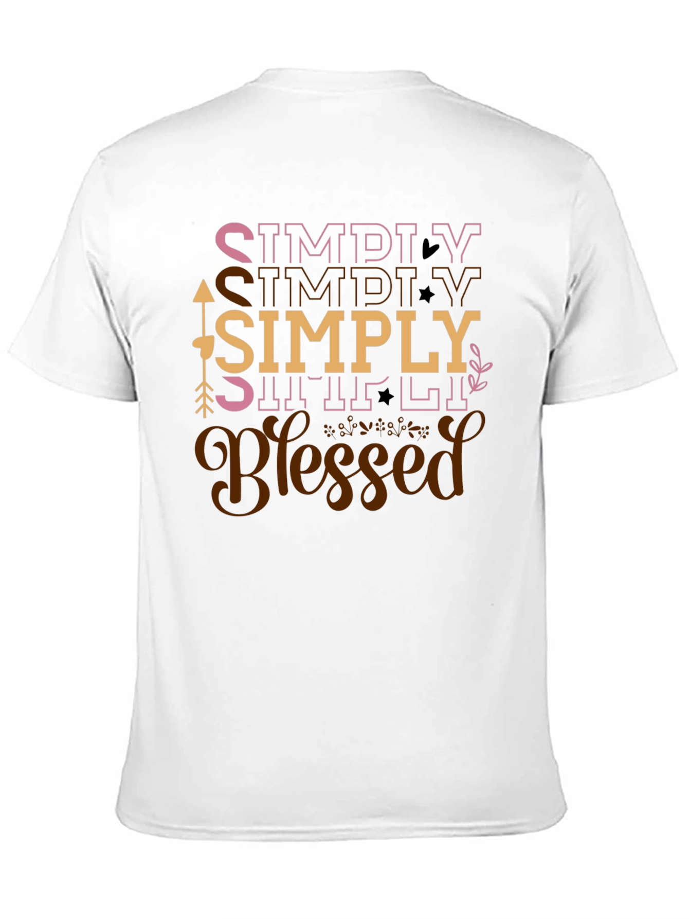 Simply Blessed Graphic Tee - Black