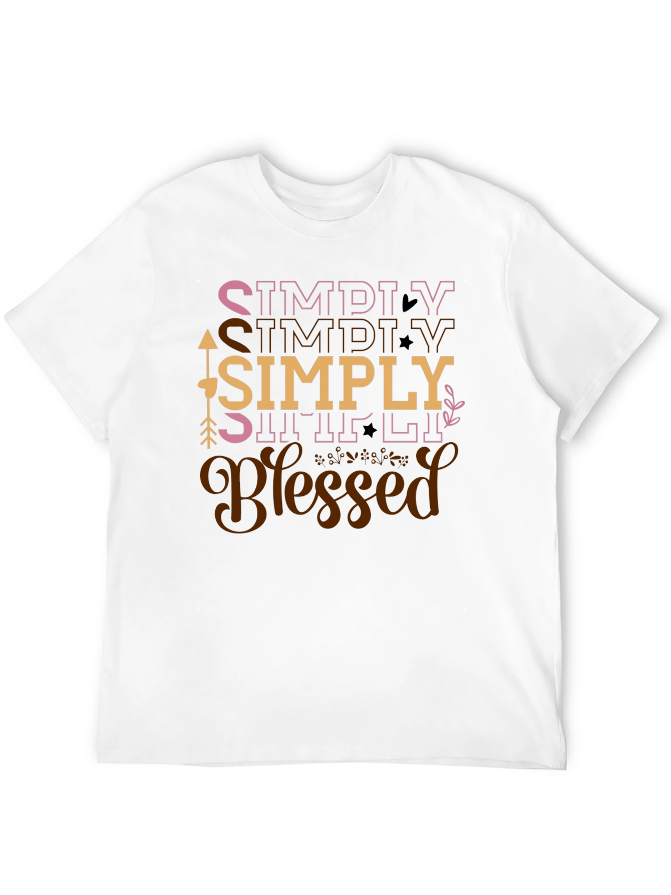 Simply Blessed Graphic Tee - Black