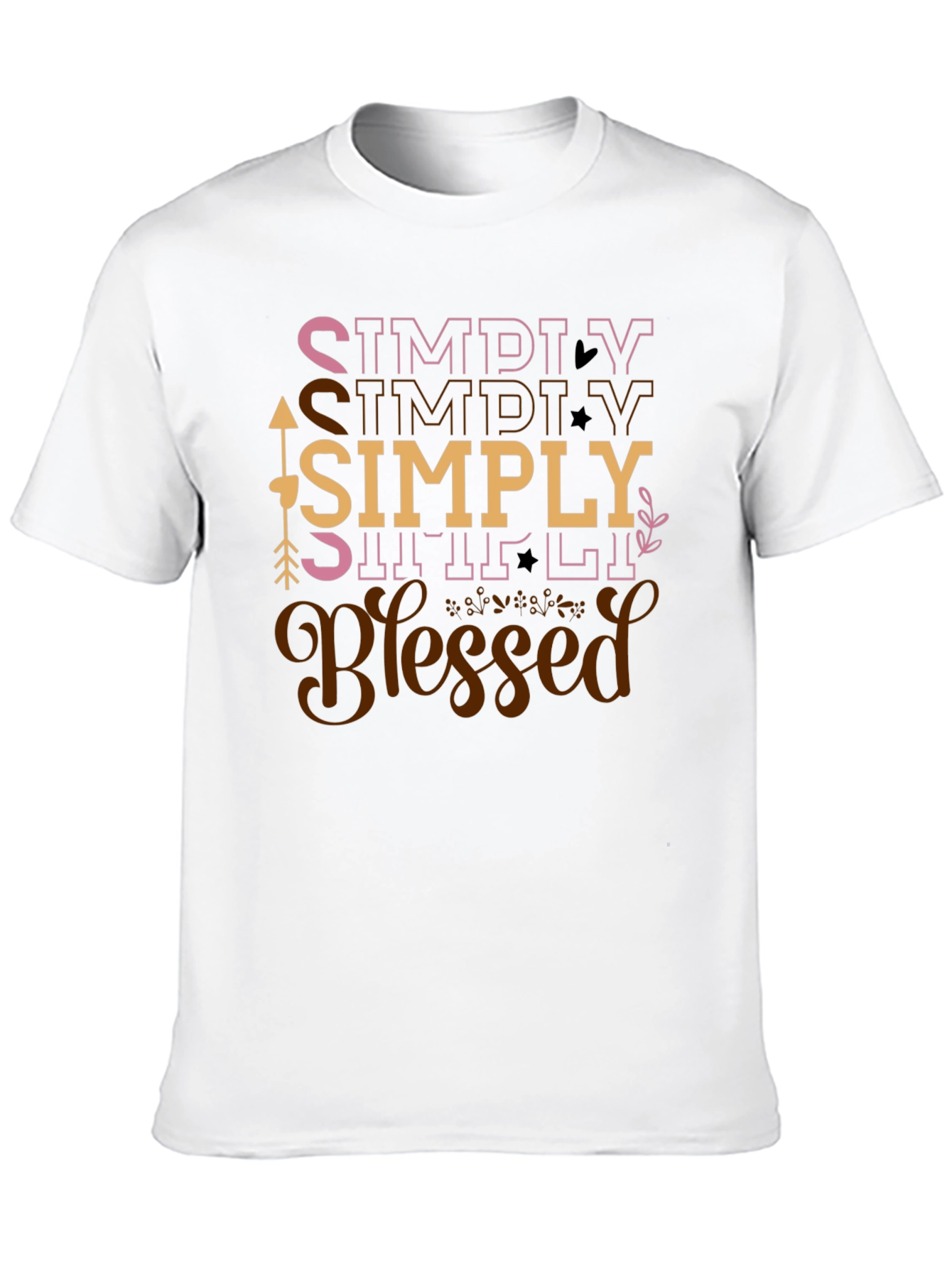 Simply Blessed Graphic Tee - Black
