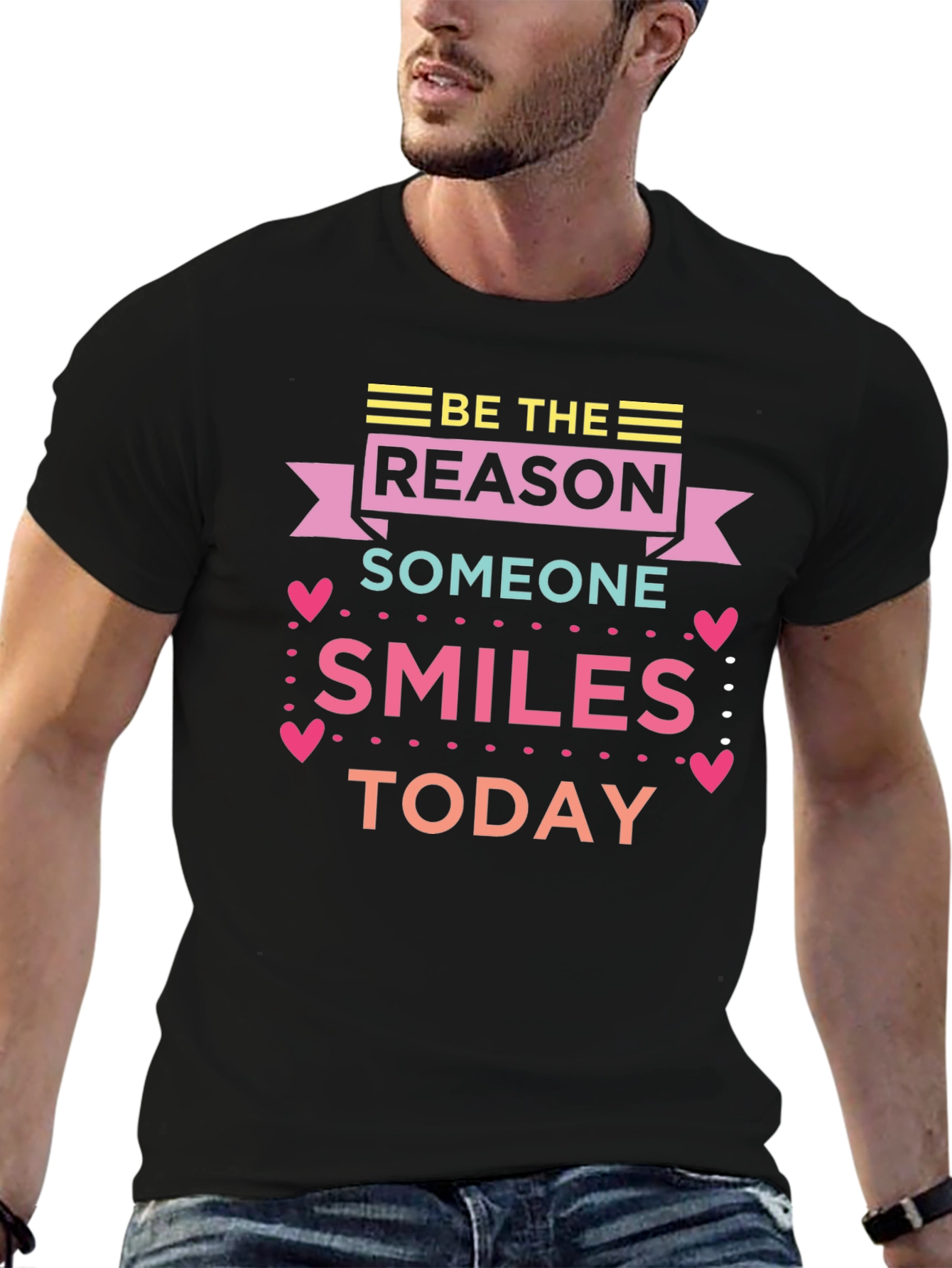 Be the Reason Someone Smiles Black T-Shirt
