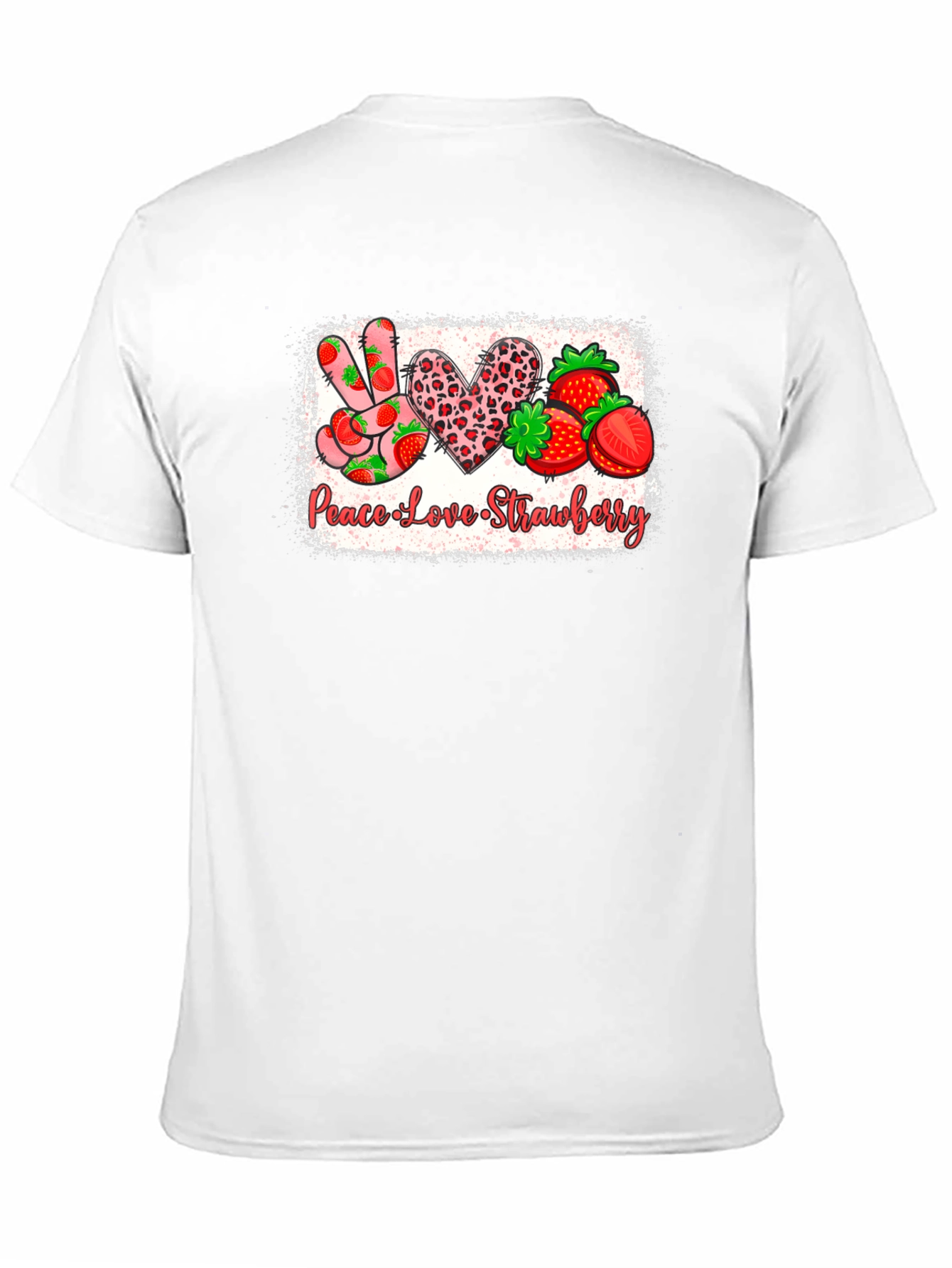 Peace Love Strawberry Graphic Tee