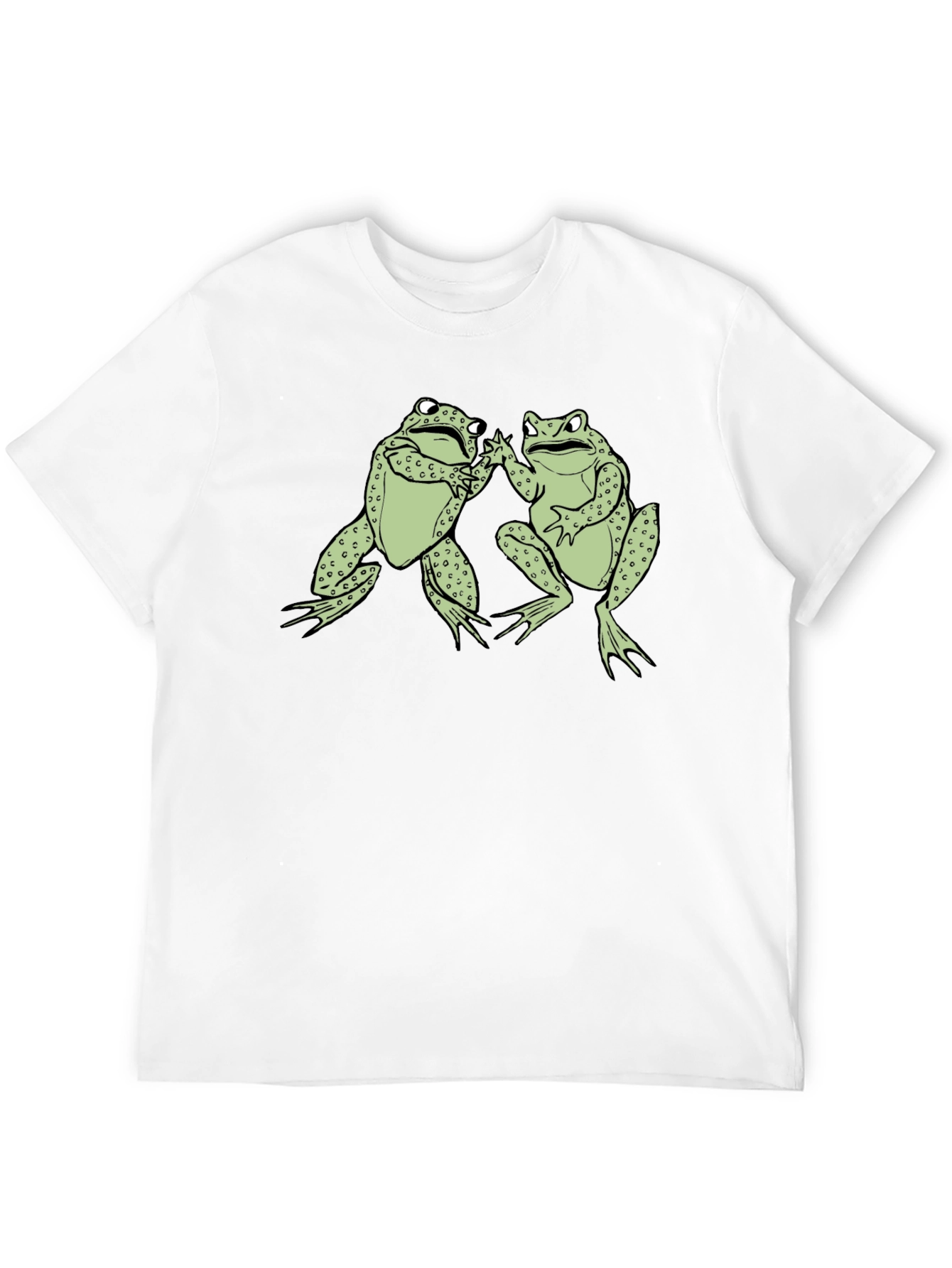 Frog Buddies Black T-Shirt Fun Graphic Tee