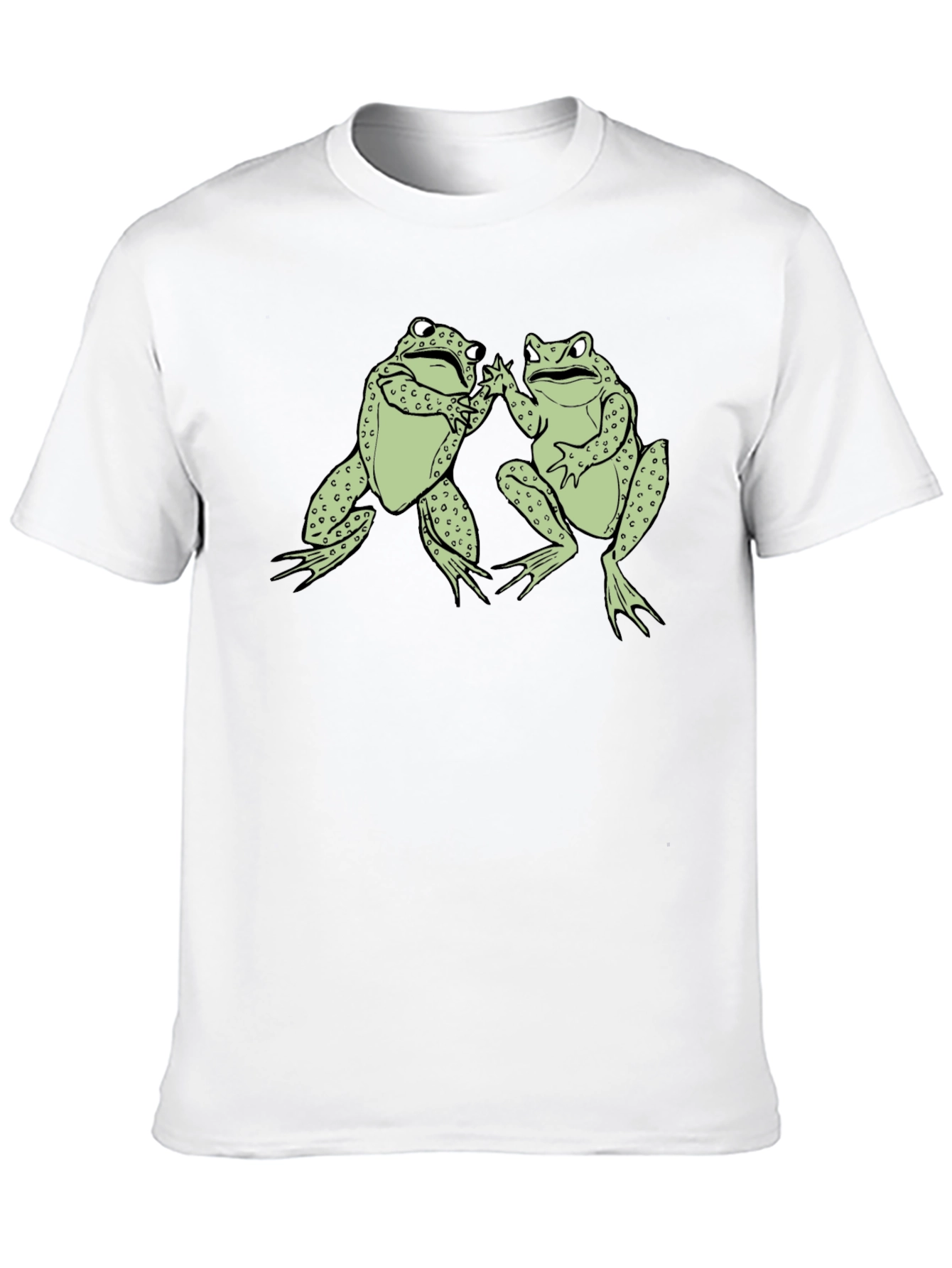 Frog Buddies Black T-Shirt Fun Graphic Tee