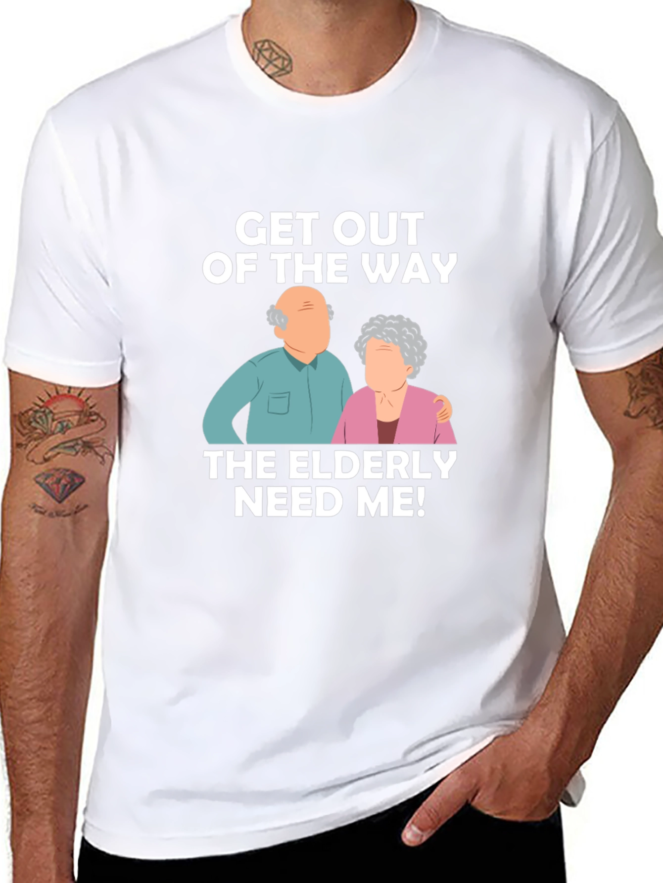 Funny Elderly Need Me T-Shirt