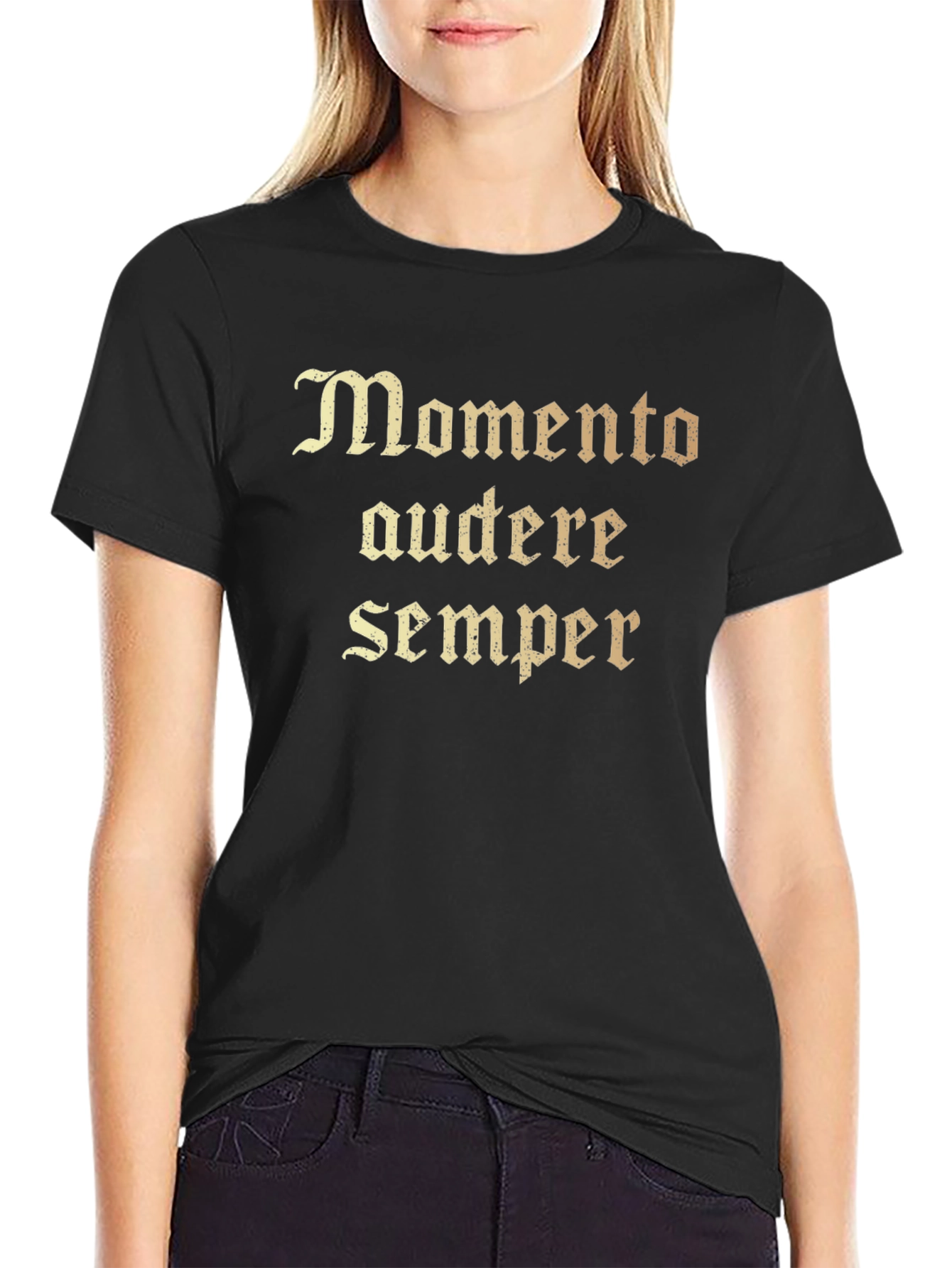 Memento Audere Semper Black T-Shirt