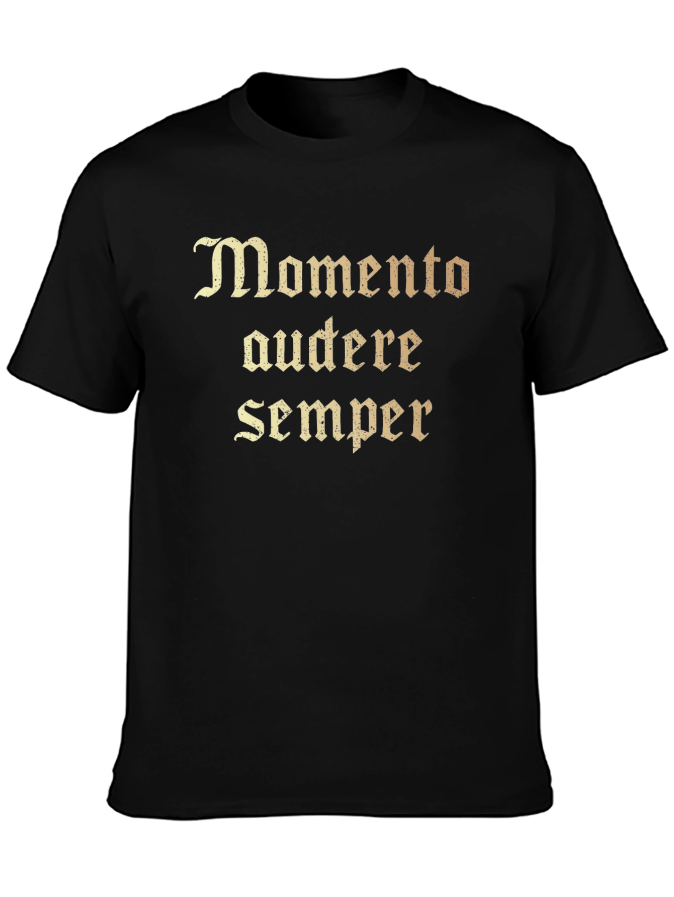 Memento Audere Semper Black T-Shirt