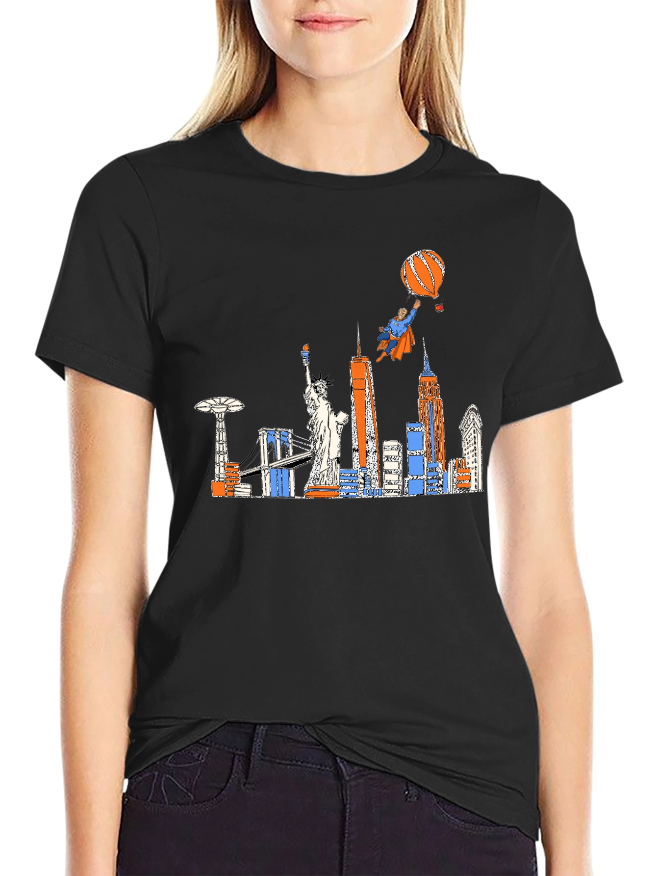 NYC Skyline Graphic Tee - Superhero Edition