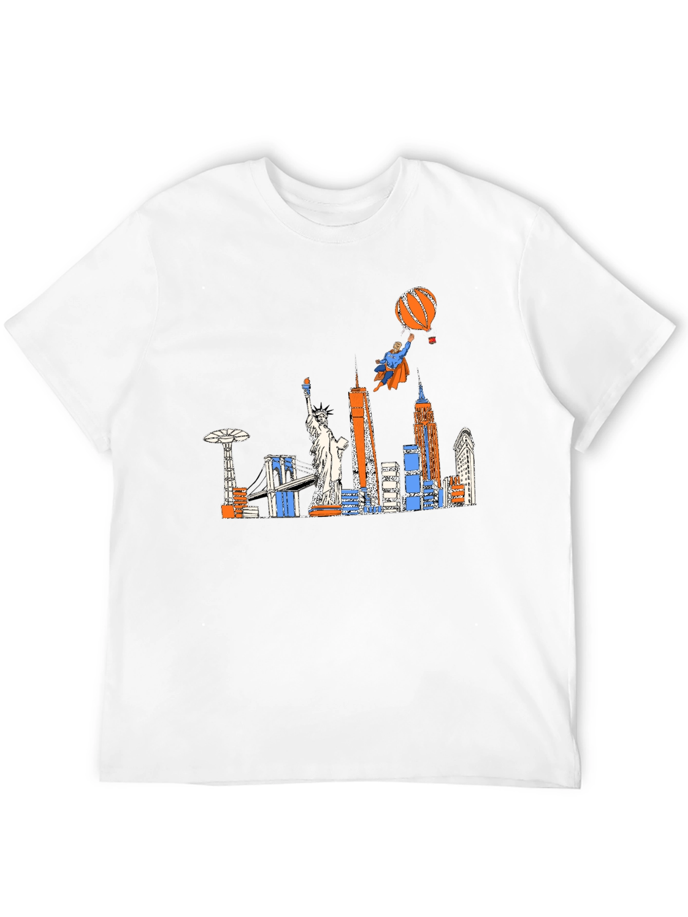 NYC Skyline Graphic Tee - Superhero Edition