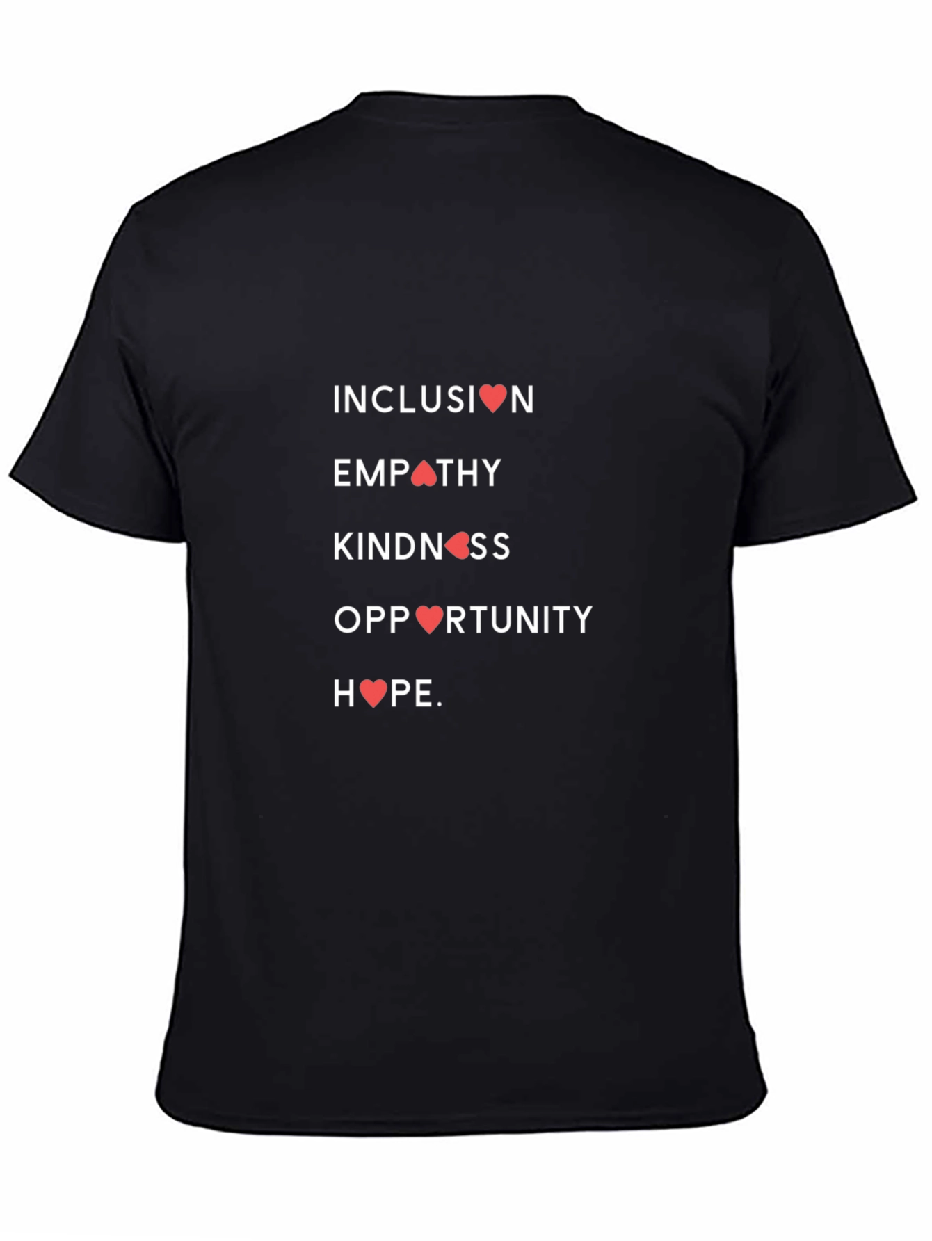 Inclusion Empathy Kindness Heart Graphic Tee