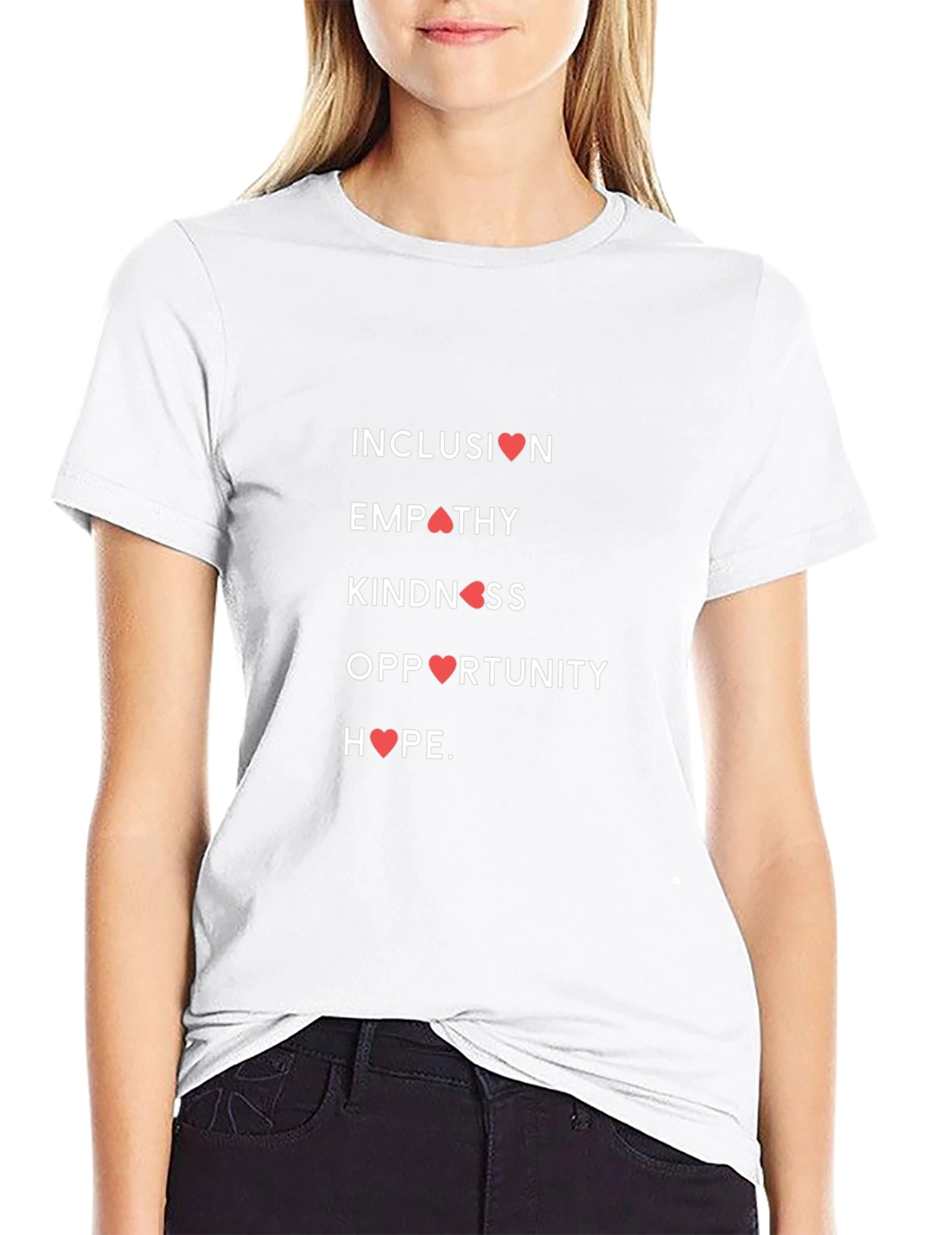 Inclusion Empathy Kindness Heart Graphic Tee