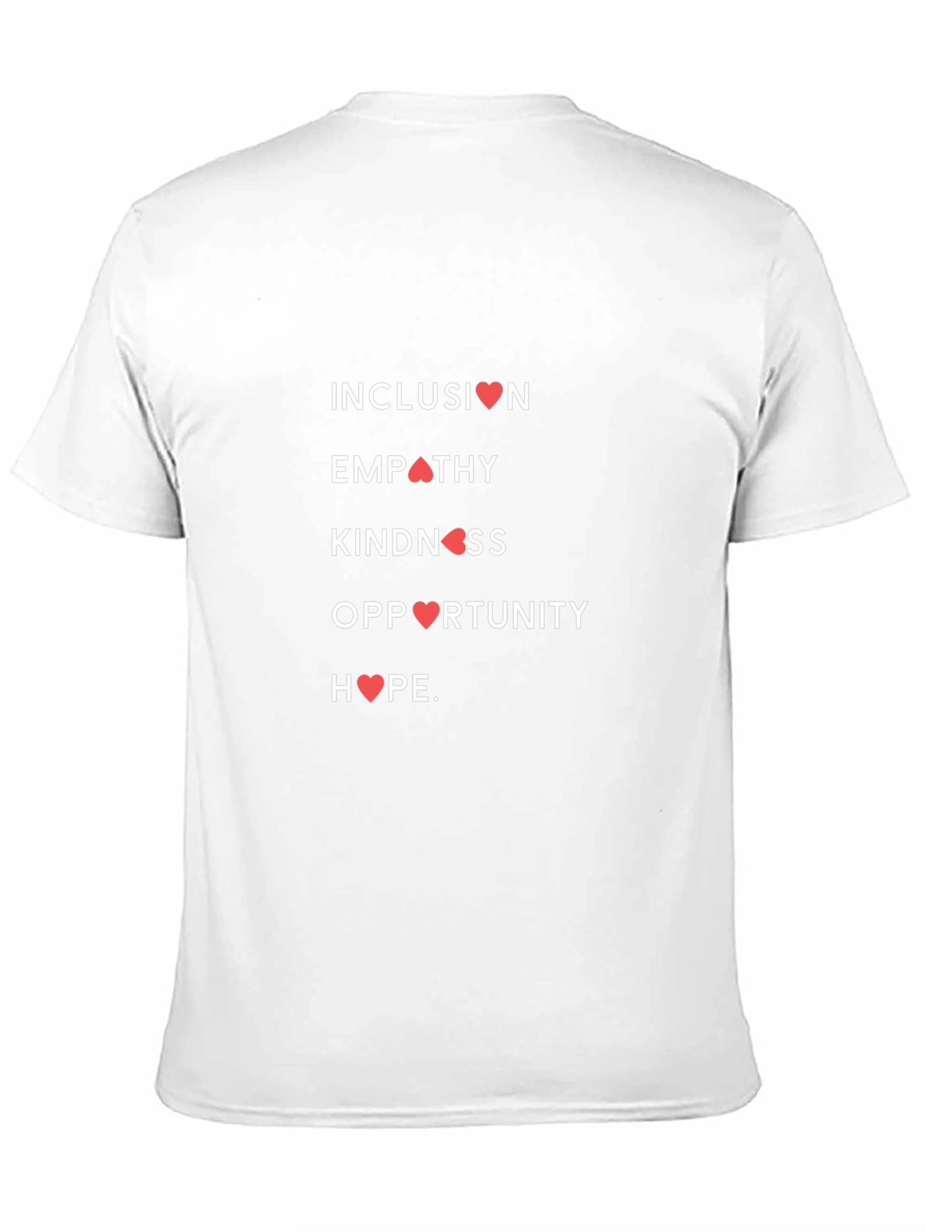 Inclusion Empathy Kindness Heart Graphic Tee