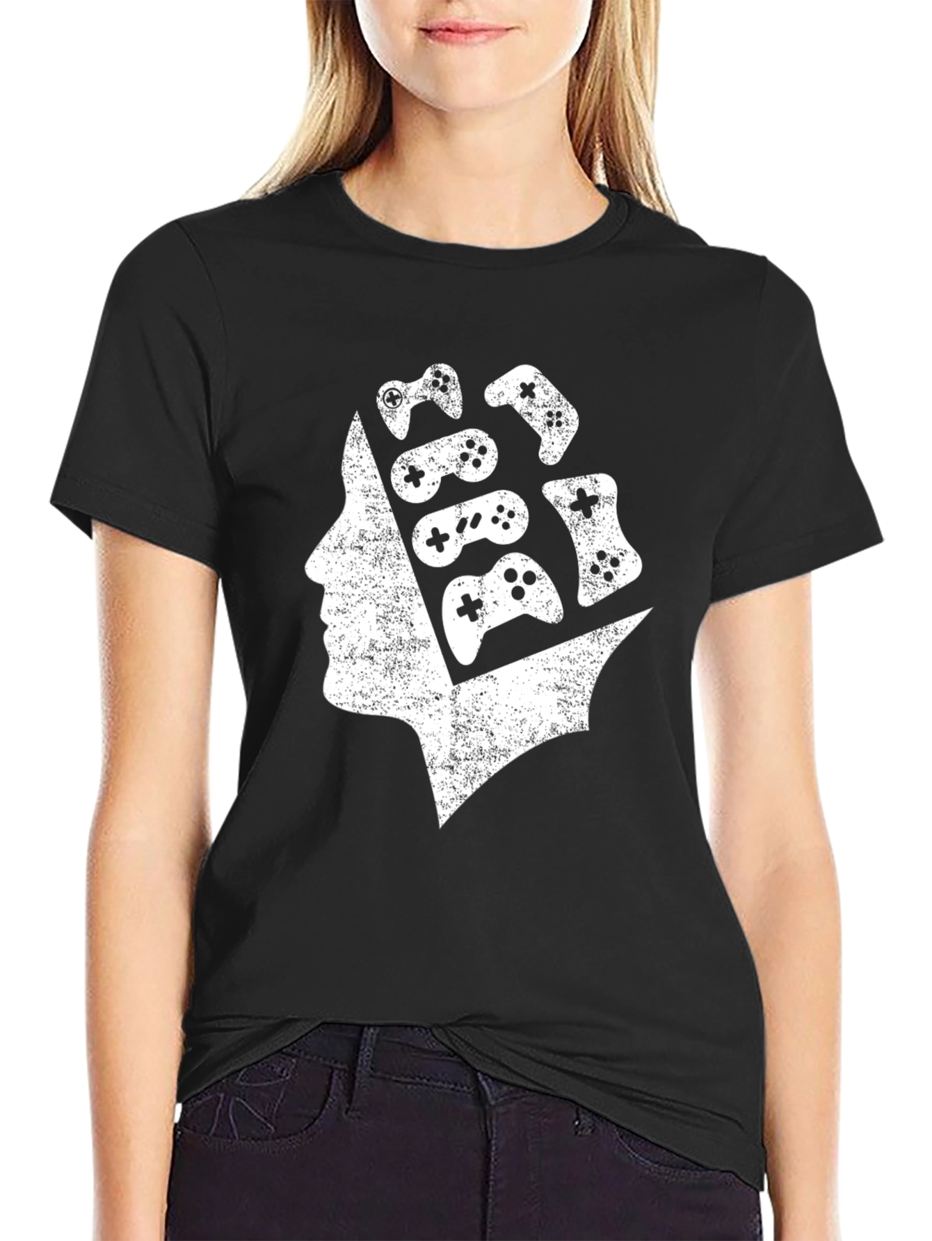 Gamer Mind T-Shirt - Controller Head Graphic Tee