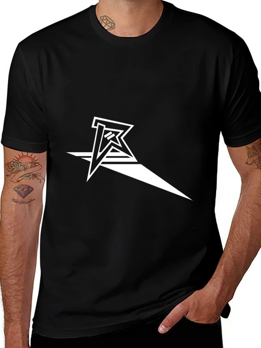 Modern Graphic Tee - Black with White Logo