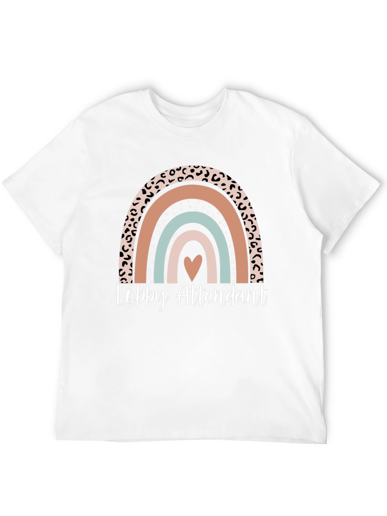 Lobby Attendant Rainbow Graphic T-Shirt