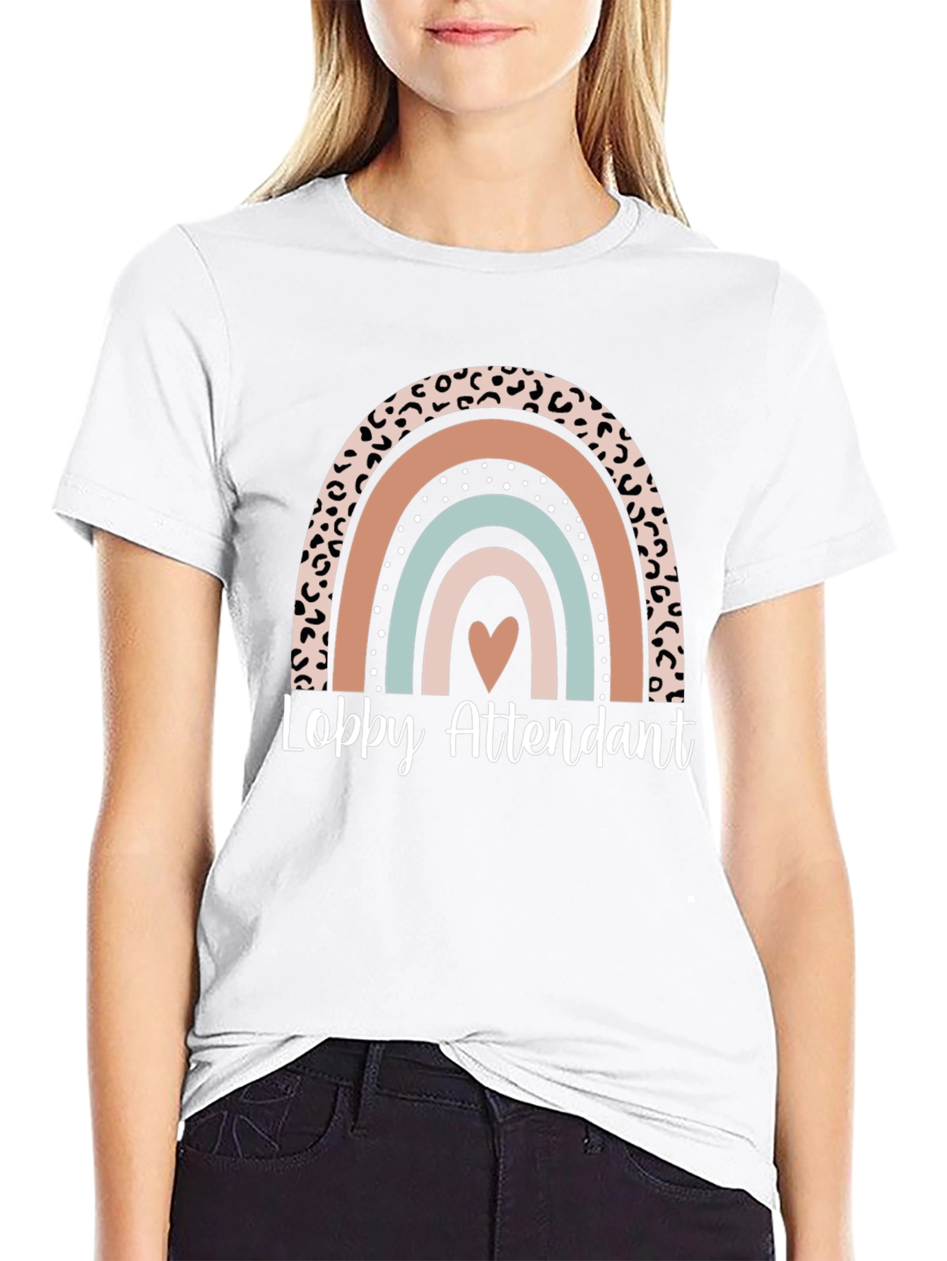 Lobby Attendant Rainbow Graphic T-Shirt