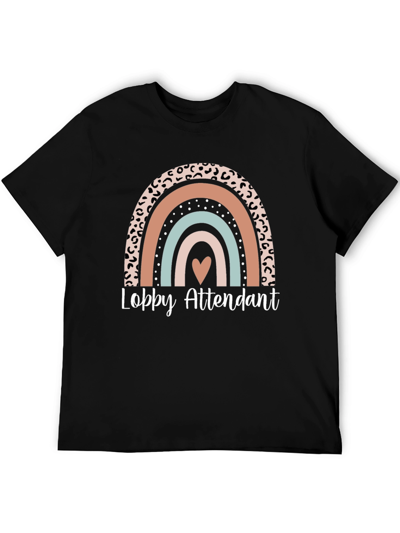 Lobby Attendant Rainbow Graphic T-Shirt