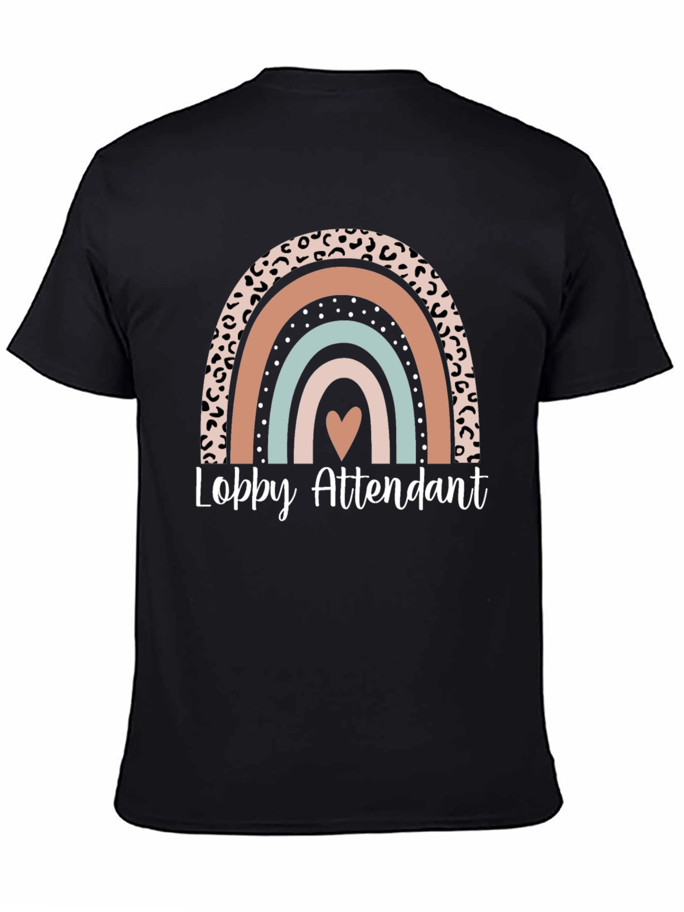 Lobby Attendant Rainbow Graphic T-Shirt
