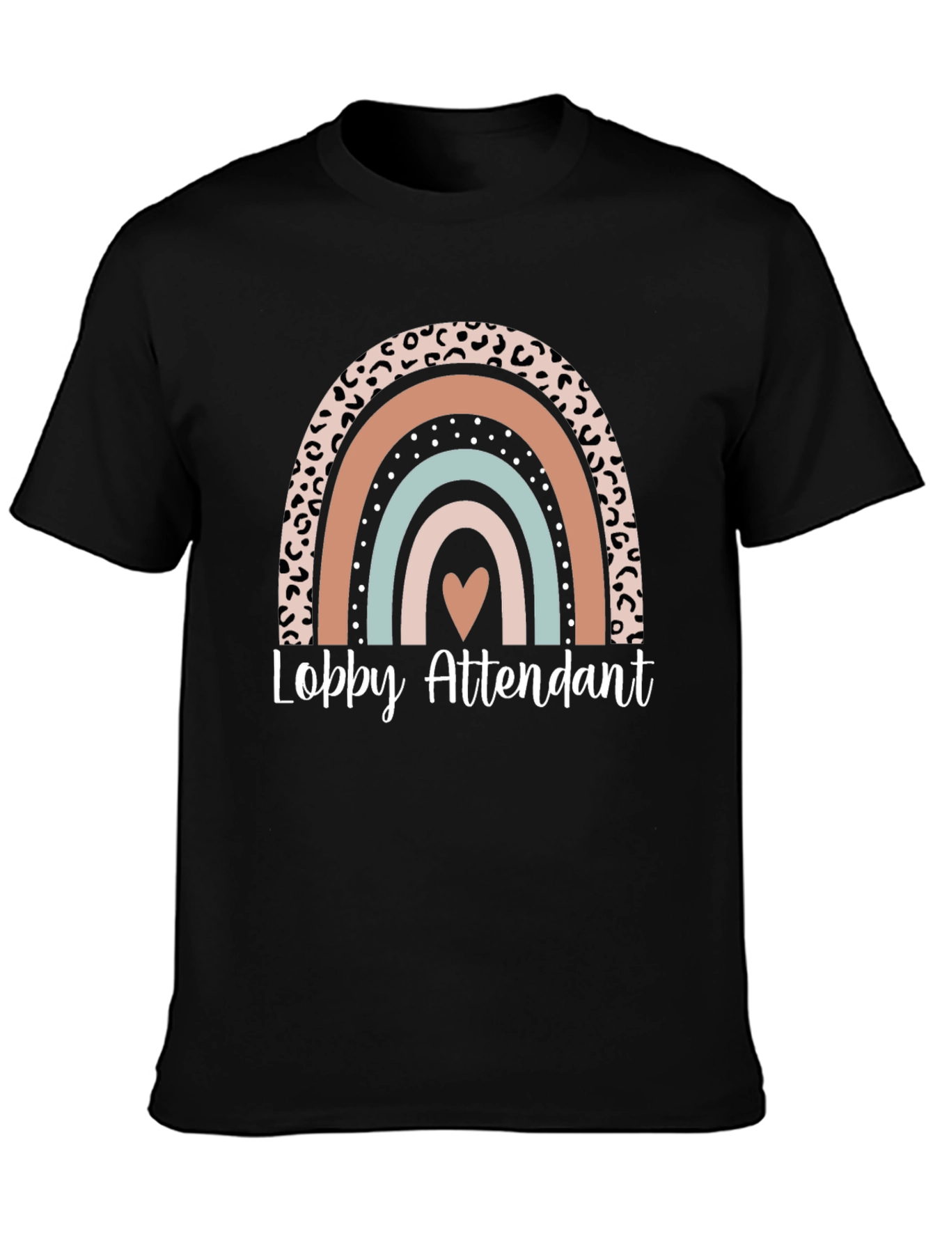 Lobby Attendant Rainbow Graphic T-Shirt