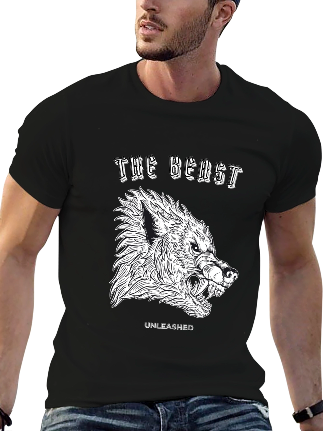 The Beast Unleashed Graphic T-Shirt - Black