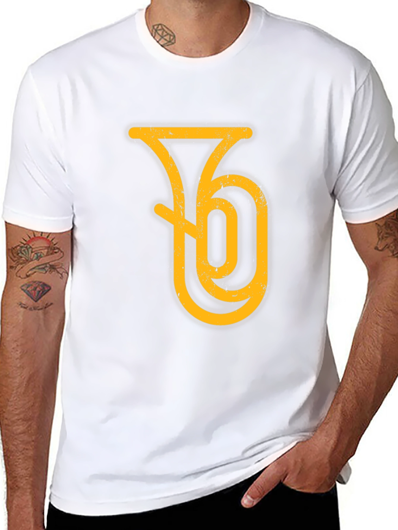 Tuba Graphic Tee - Musicians Black T-Shirt