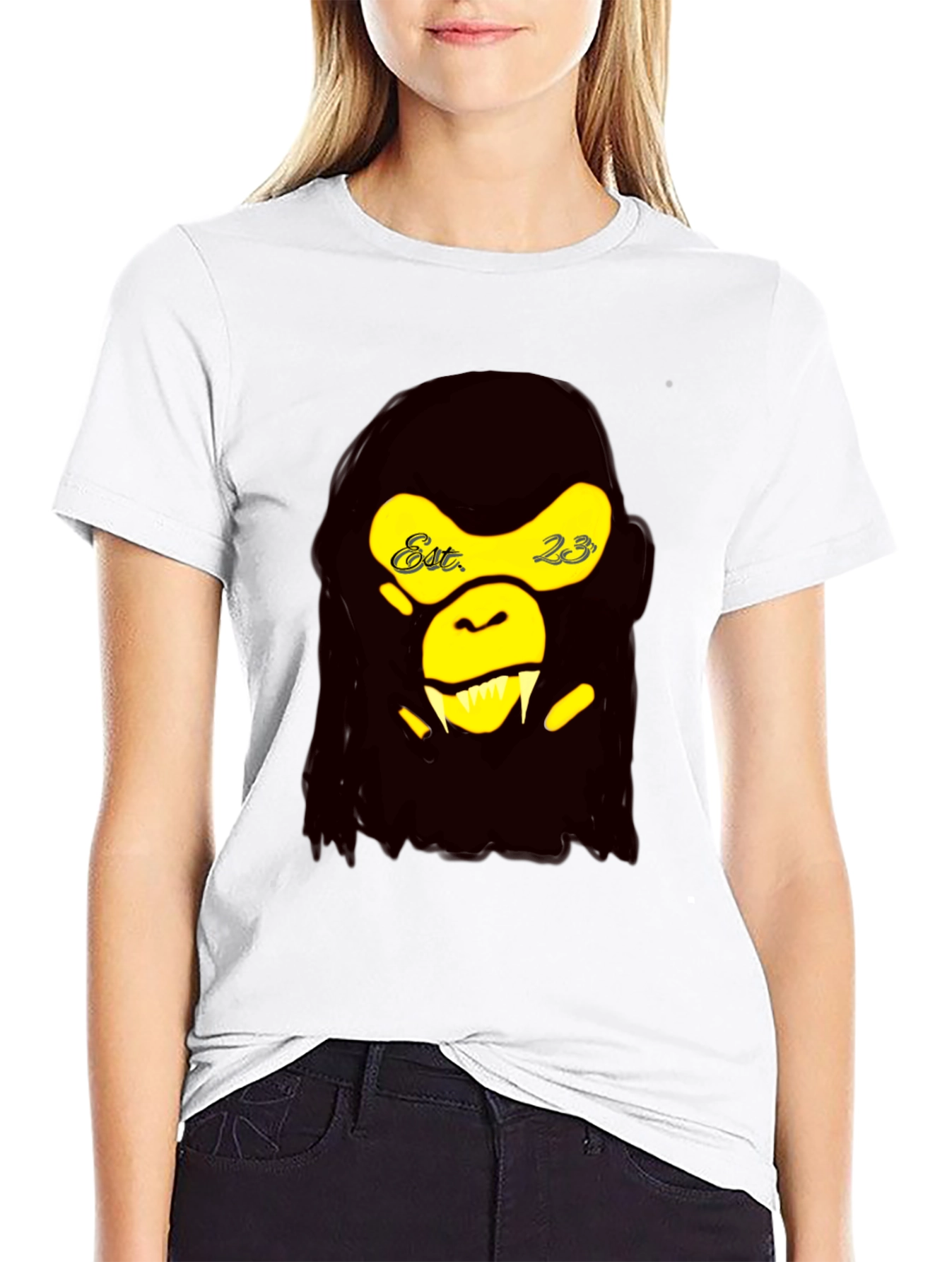 Graphic Tee: Ape Est. 23 - Black