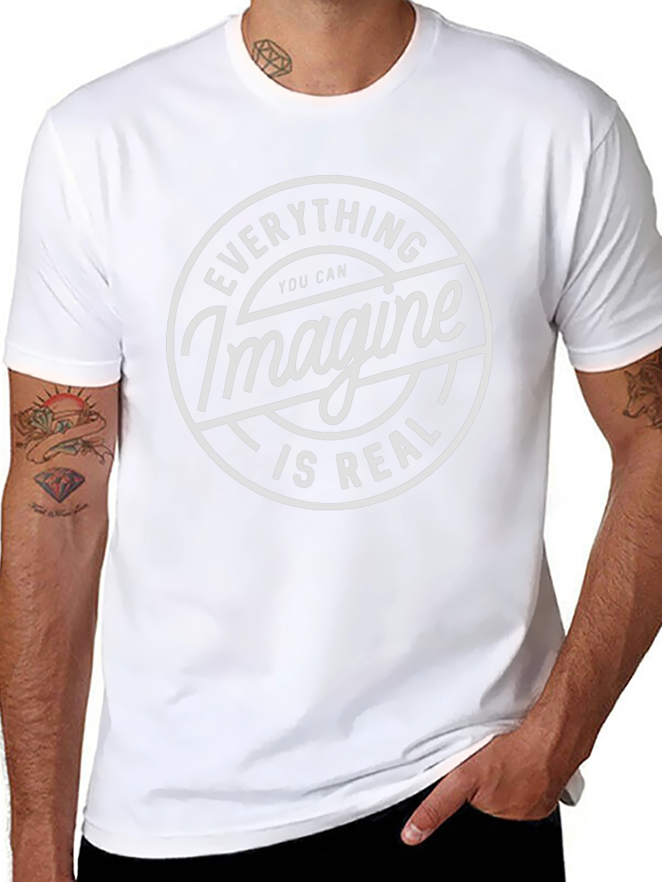Imagine Is Real Black T-Shirt