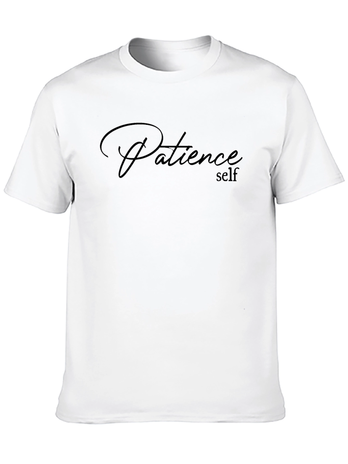 Patience Self Black Graphic Tee