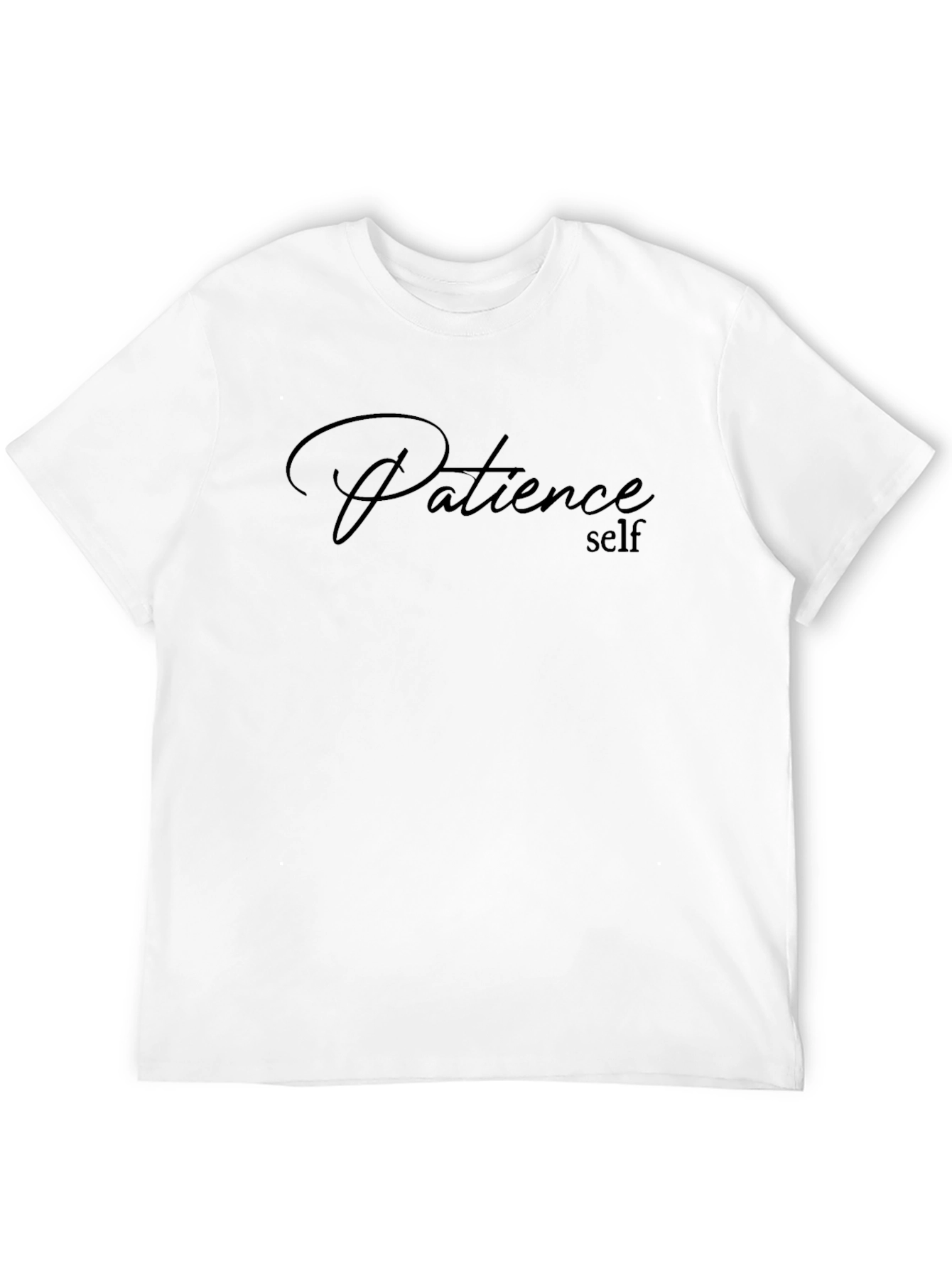Patience Self Black Graphic Tee