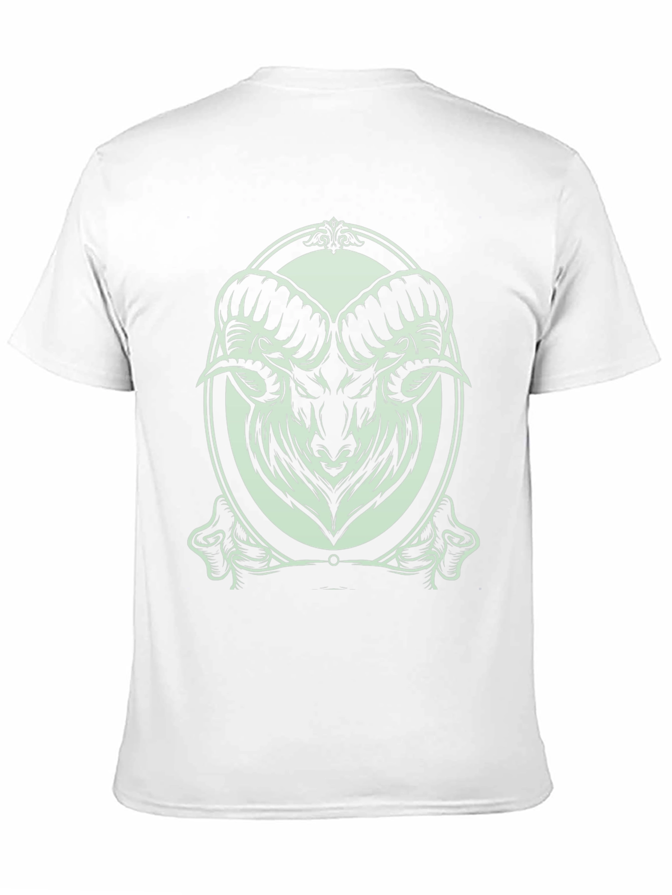 Ram Graphic Print Black T-Shirt
