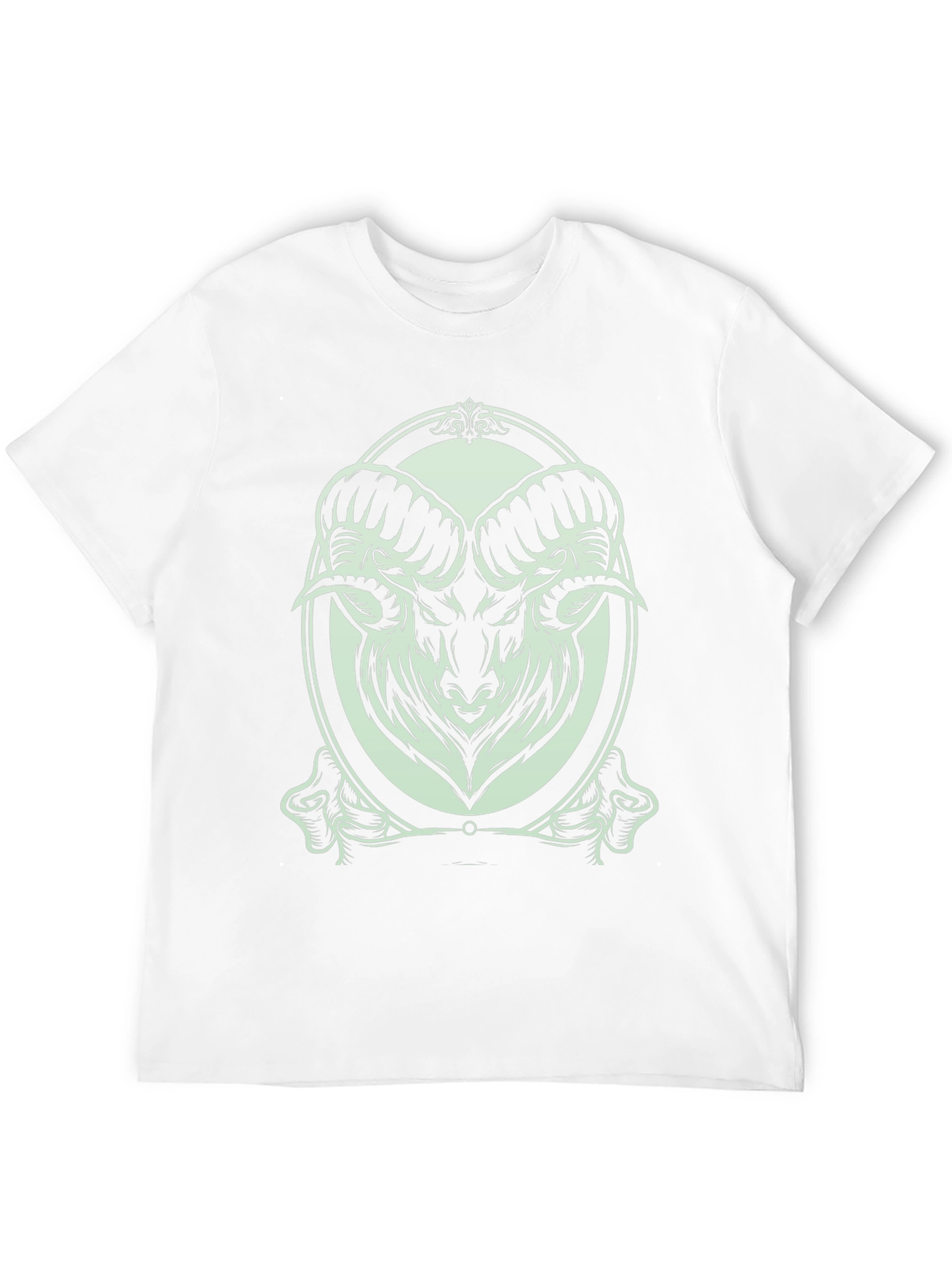 Ram Graphic Print Black T-Shirt
