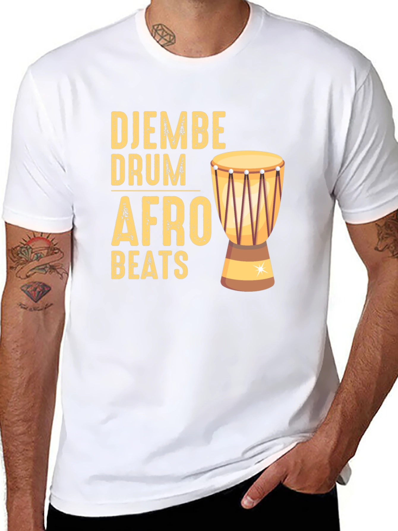 Djembe Drum Afro Beats Graphic Tee