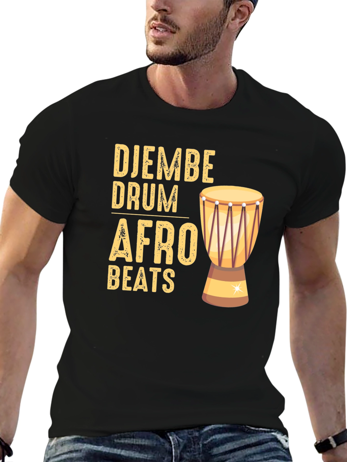 Djembe Drum Afro Beats Graphic Tee