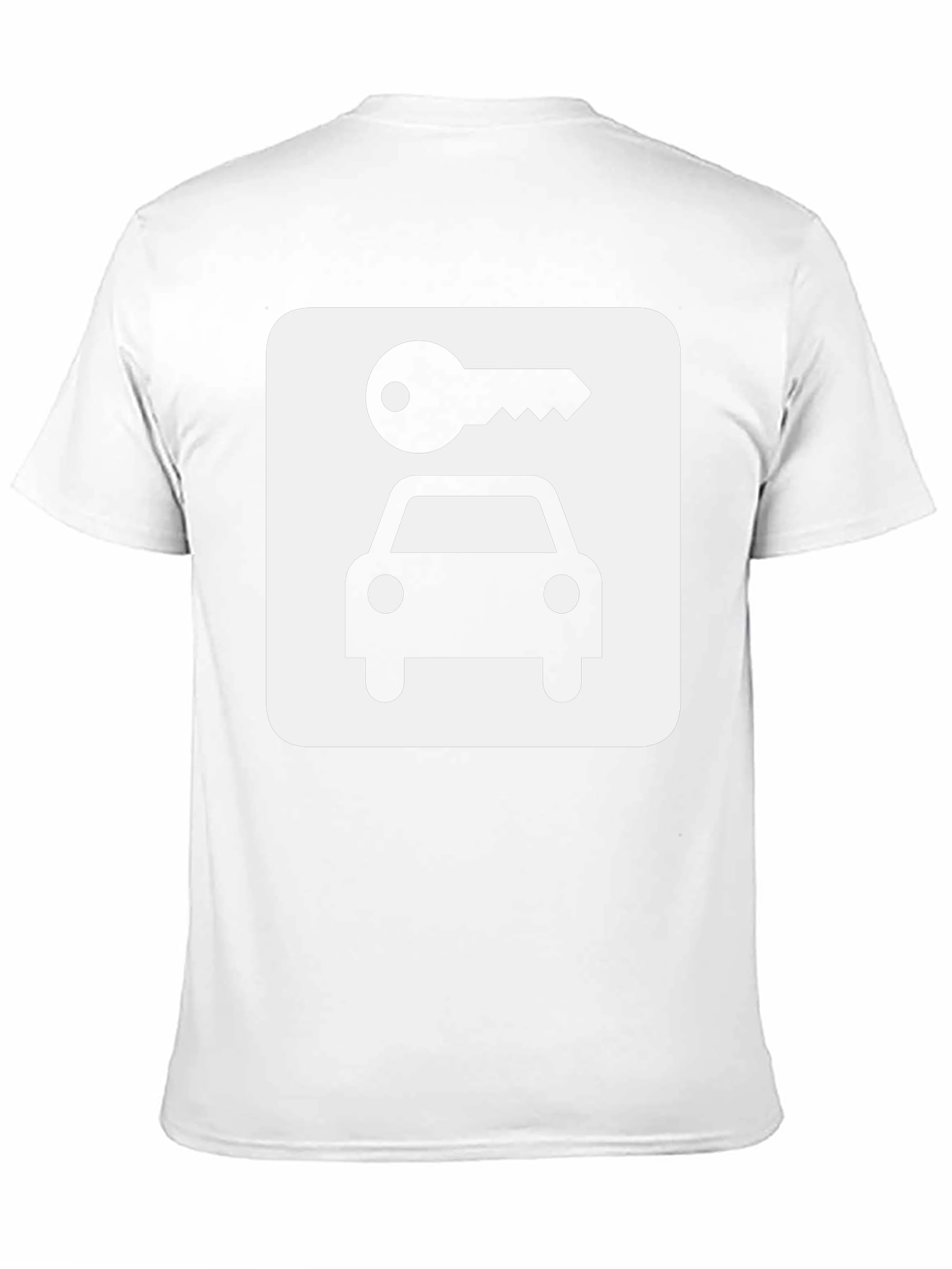 Car Key Graphic Tee - Stylish Cotton Blend T-Shirt