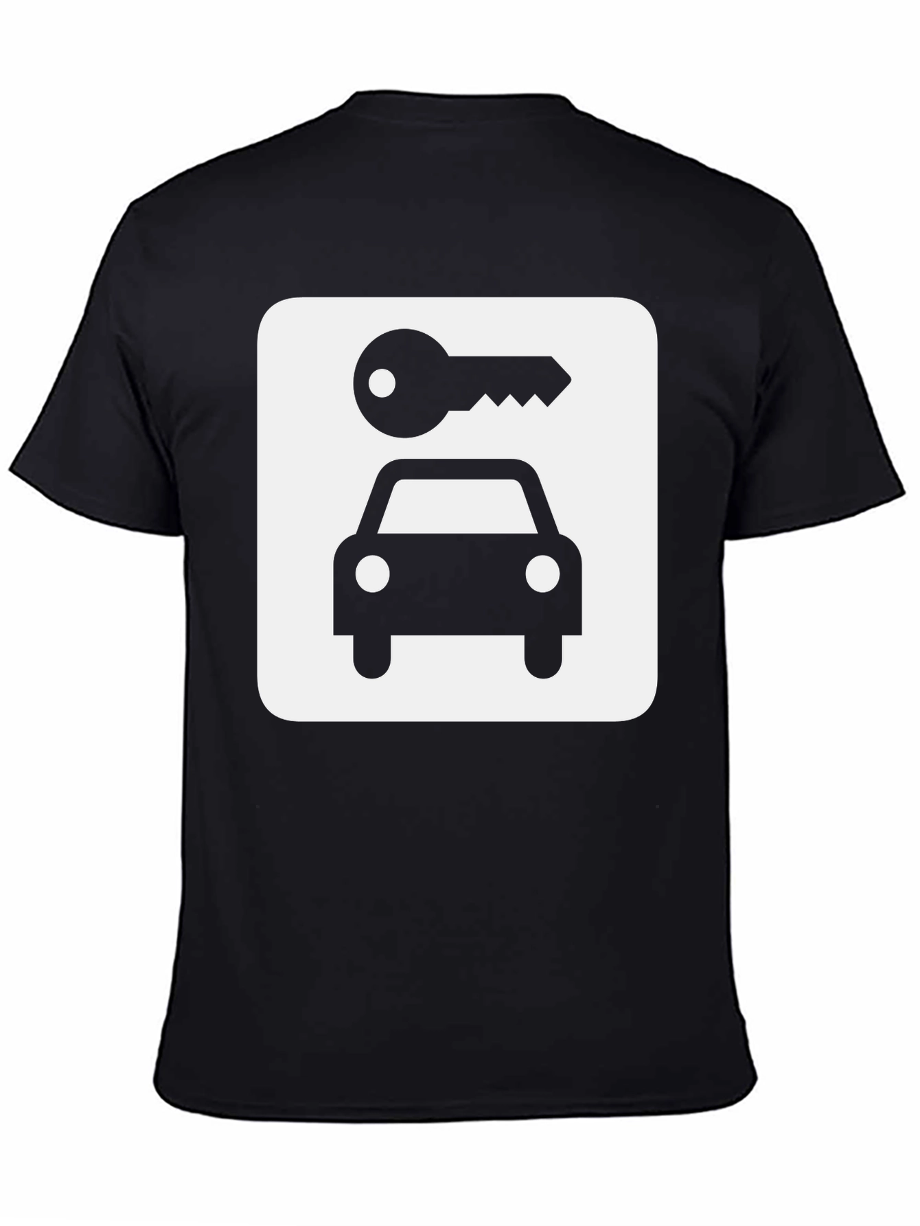 Car Key Graphic Tee - Stylish Cotton Blend T-Shirt