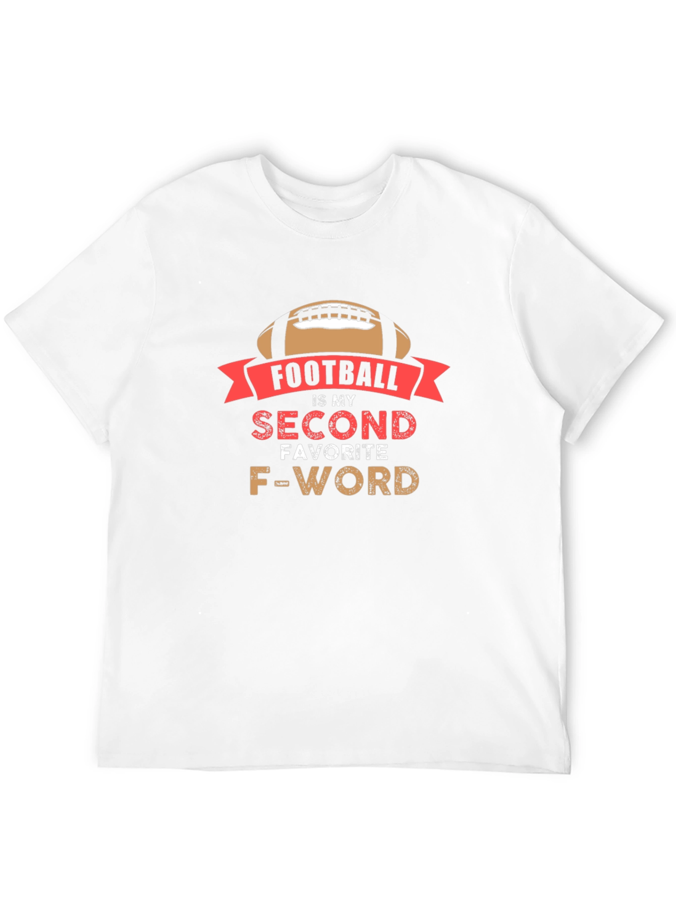 Footballs My Second Favorite F-Word Mens T-Shirt