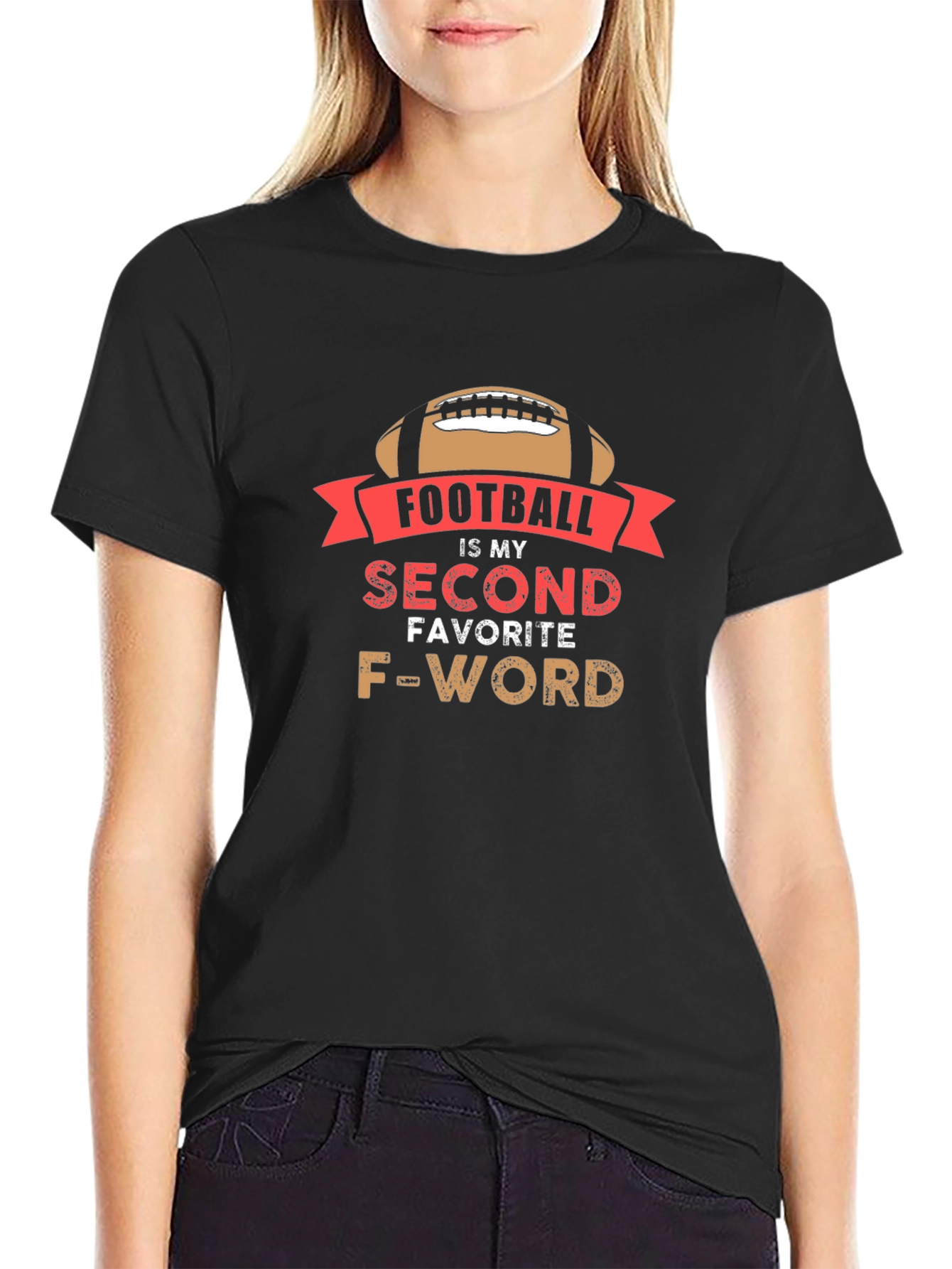 Footballs My Second Favorite F-Word Mens T-Shirt