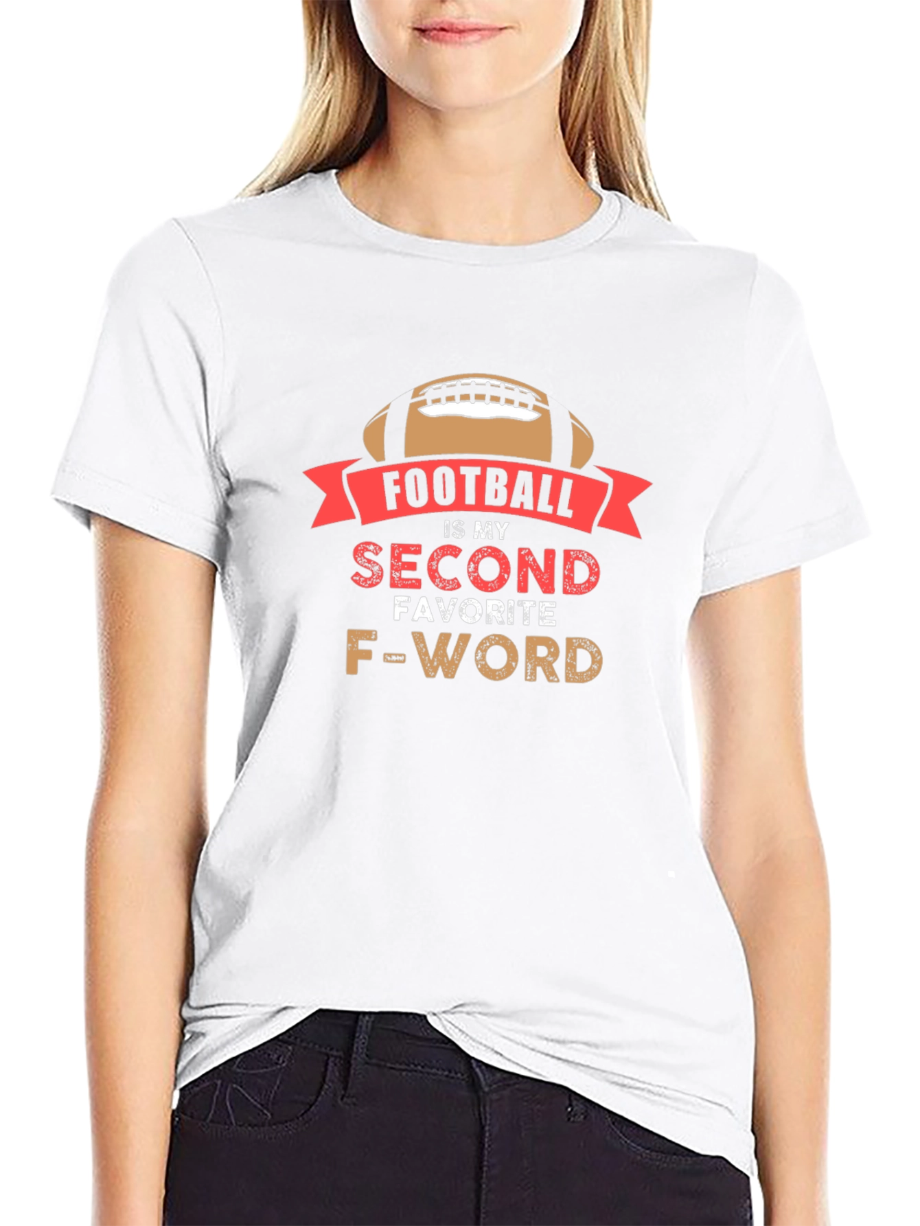 Footballs My Second Favorite F-Word Mens T-Shirt
