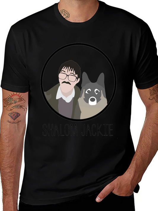 Shalom Jackie T-Shirt - Cartoon Graphic Tee