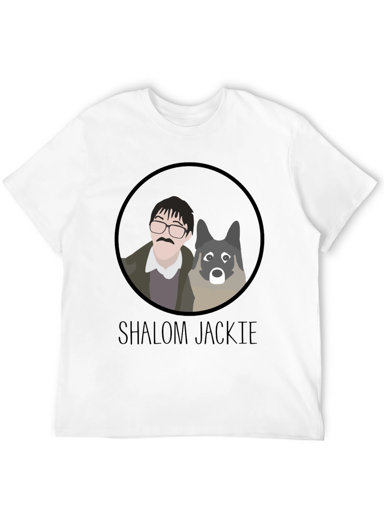 Shalom Jackie T-Shirt - Cartoon Graphic Tee